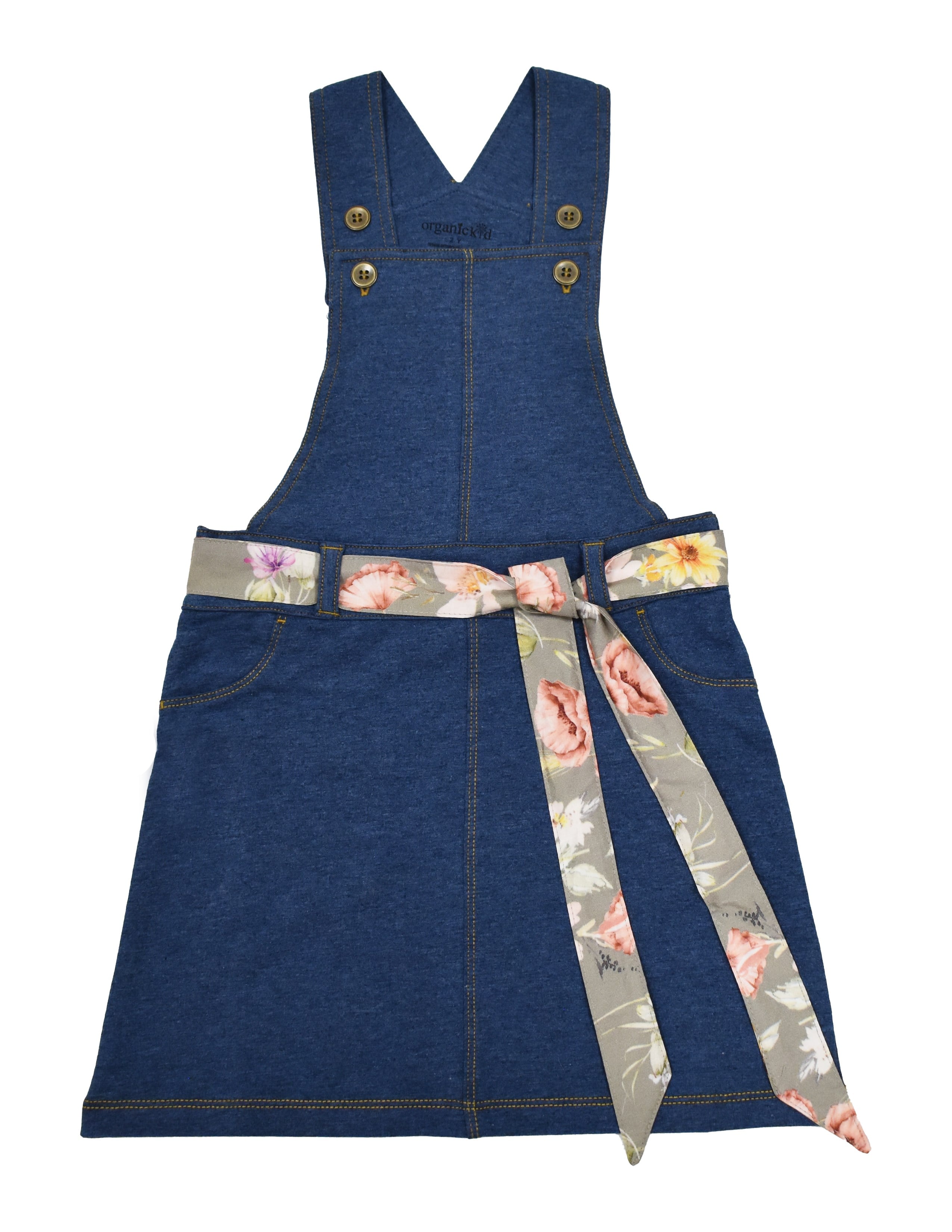 Denim Kız Çocuk Salopet Elbise