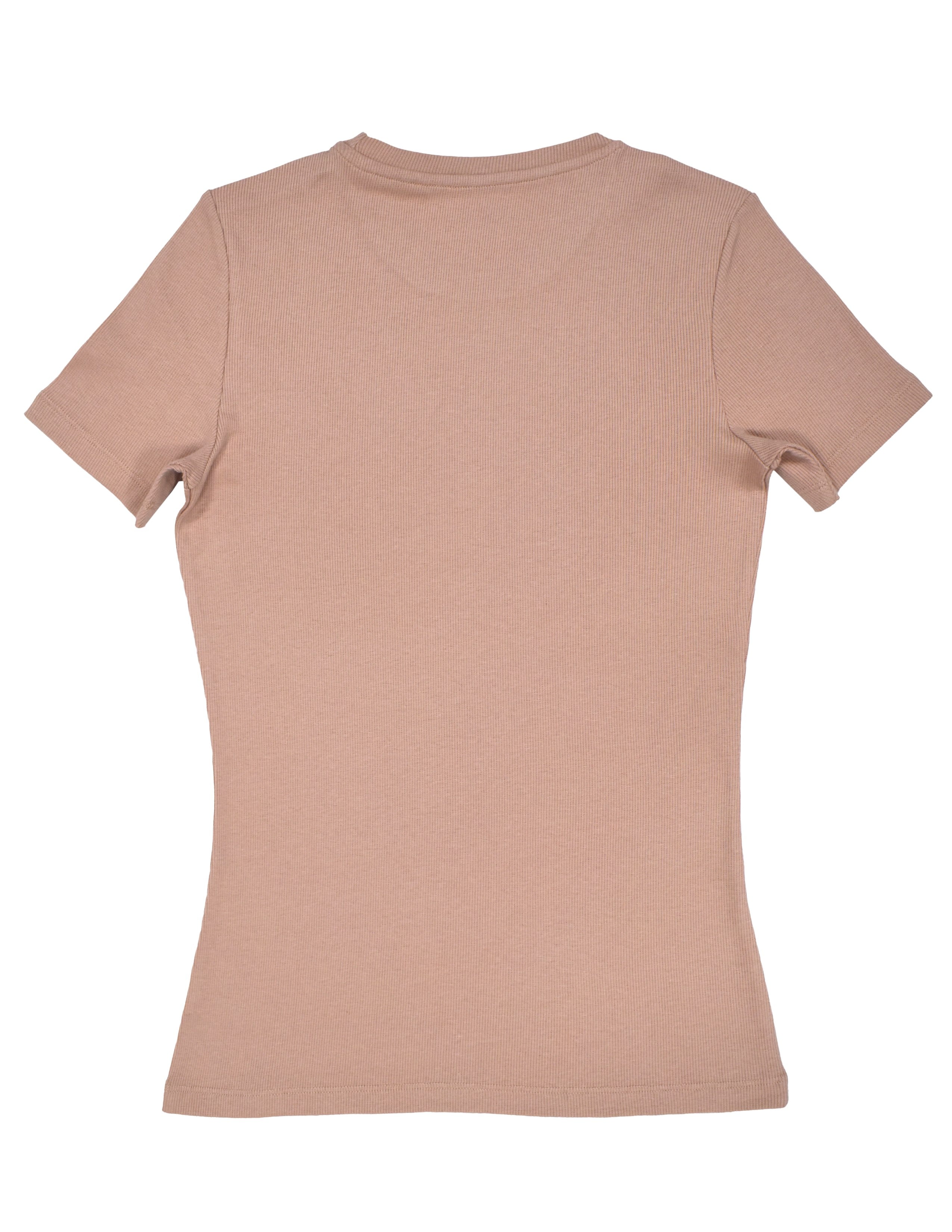 Dusty Rose Kadın Gül Kurusu Bisiklet Yaka T-shirt