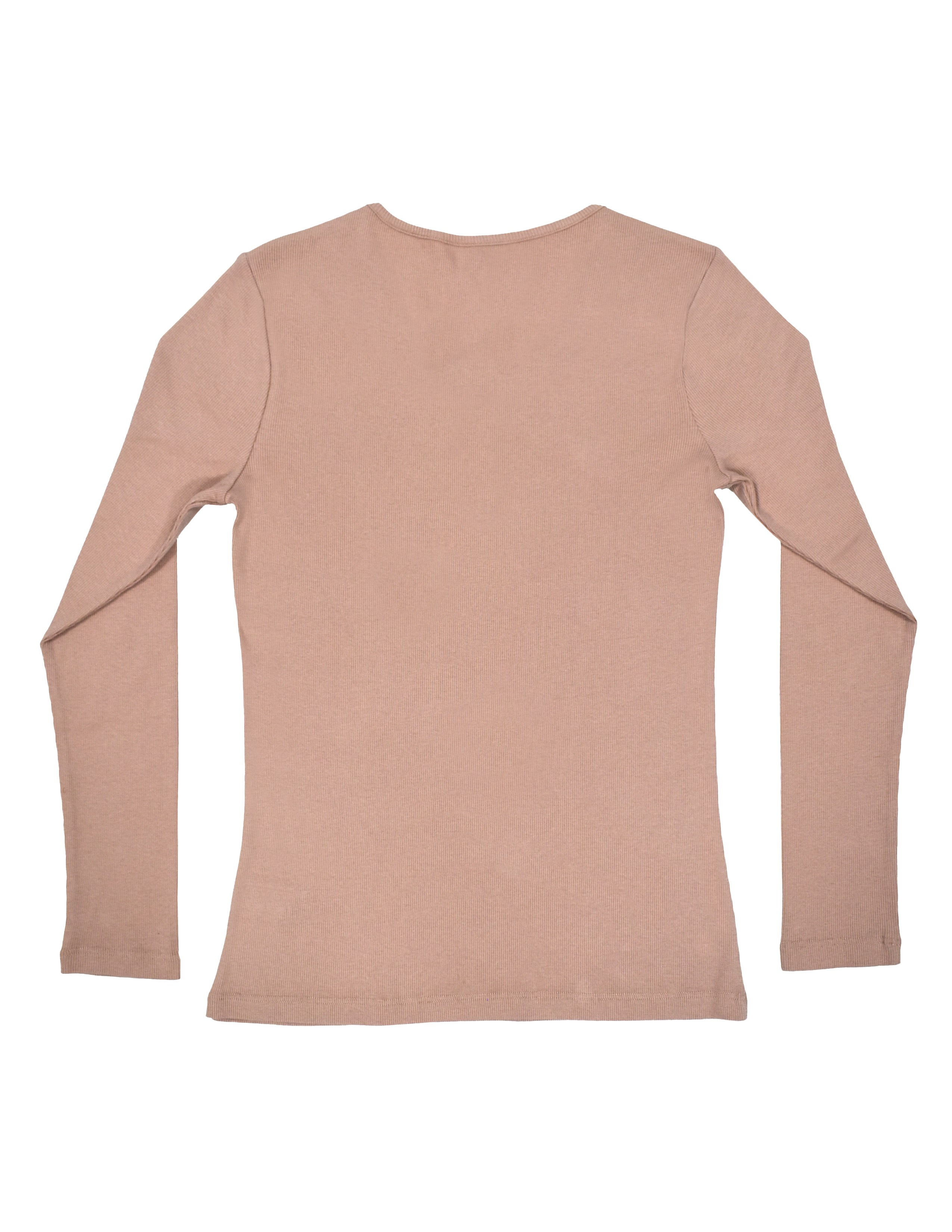 Dusty Rose Kadın Gül Kurusu Bisiklet Yaka Dikişli T-shirt