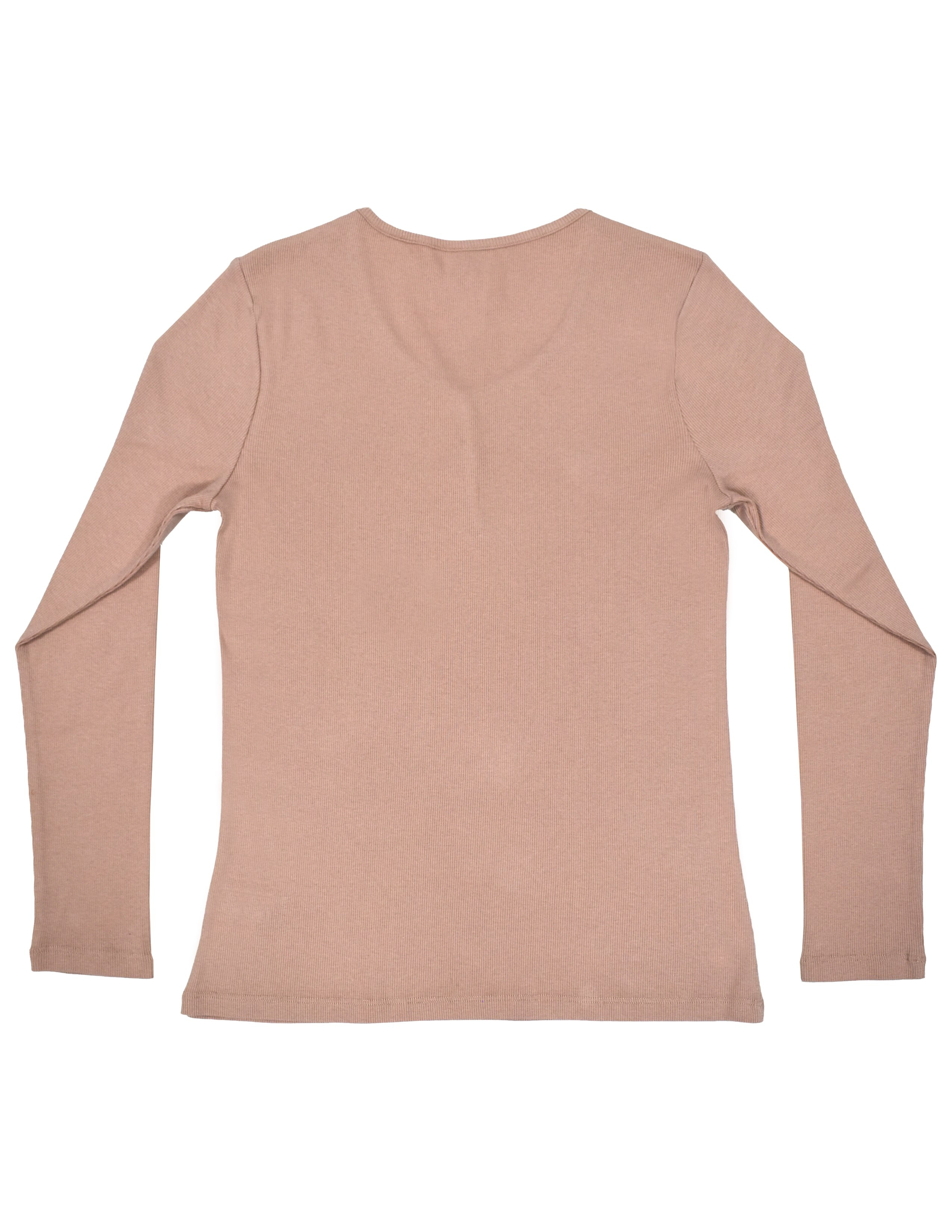 Dusty Rose Kadın Gül Kurusu V Yaka T-shirt