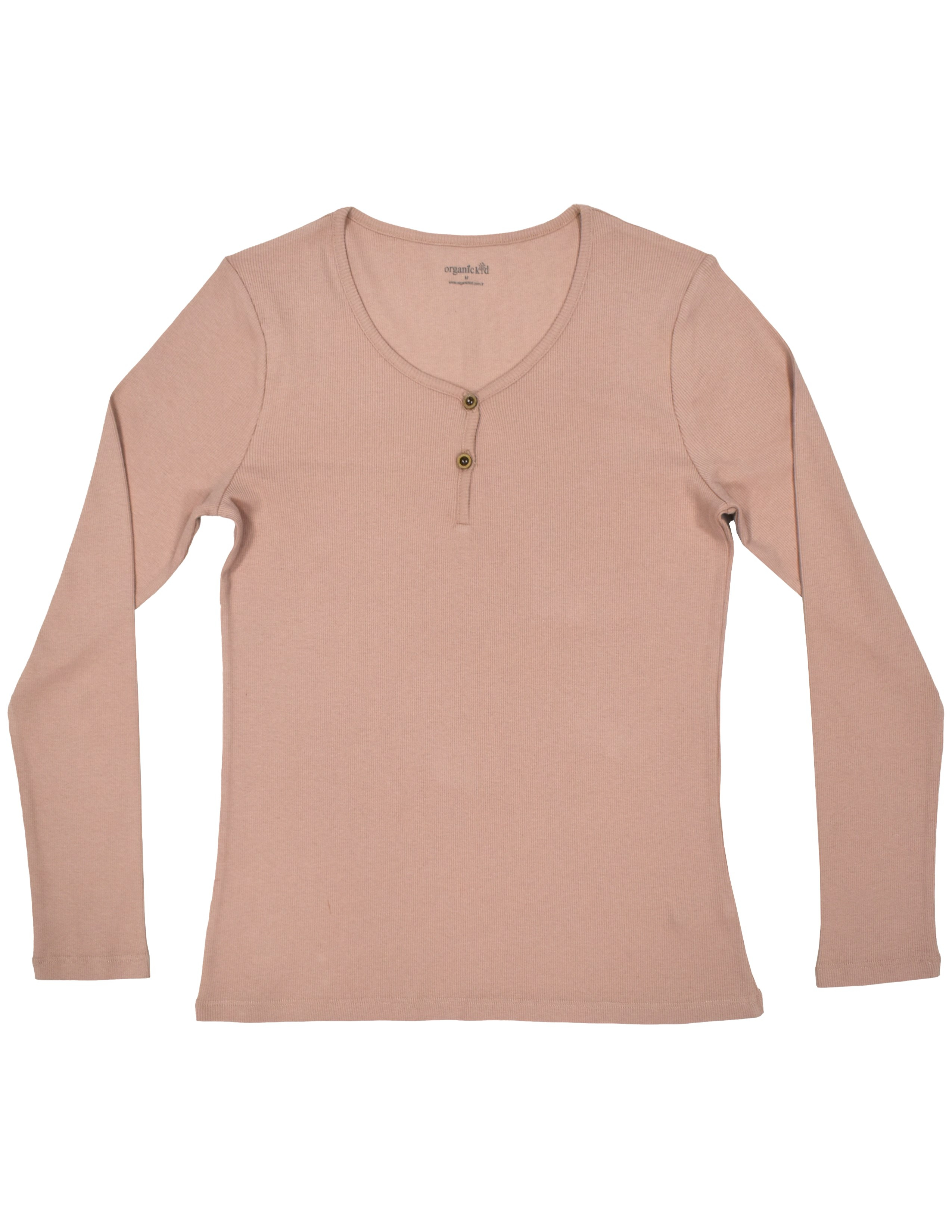 Dusty Rose Kadın Gül Kurusu V Yaka T-shirt