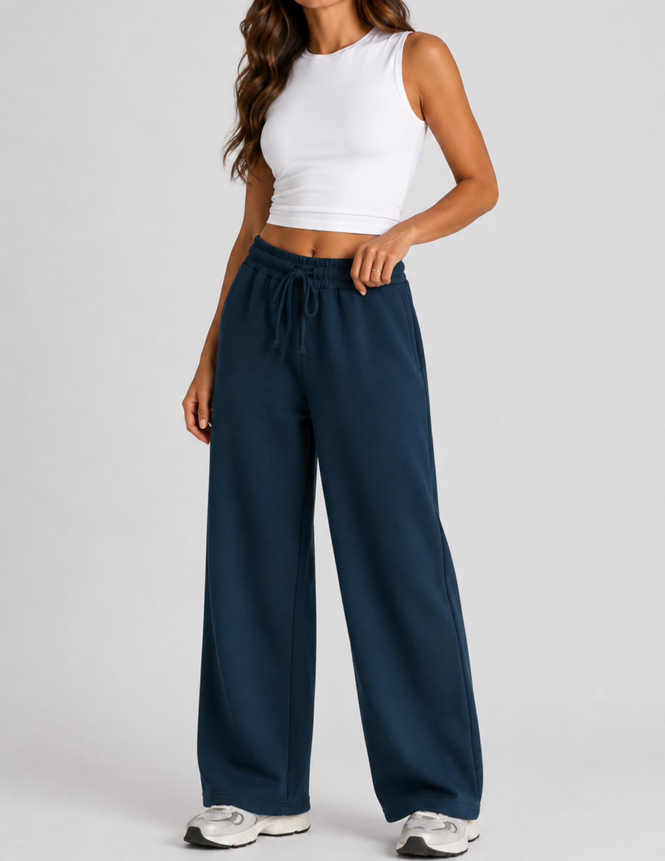 Dusty Rose Kadın Lacivert Culotte Kesim Pantolon