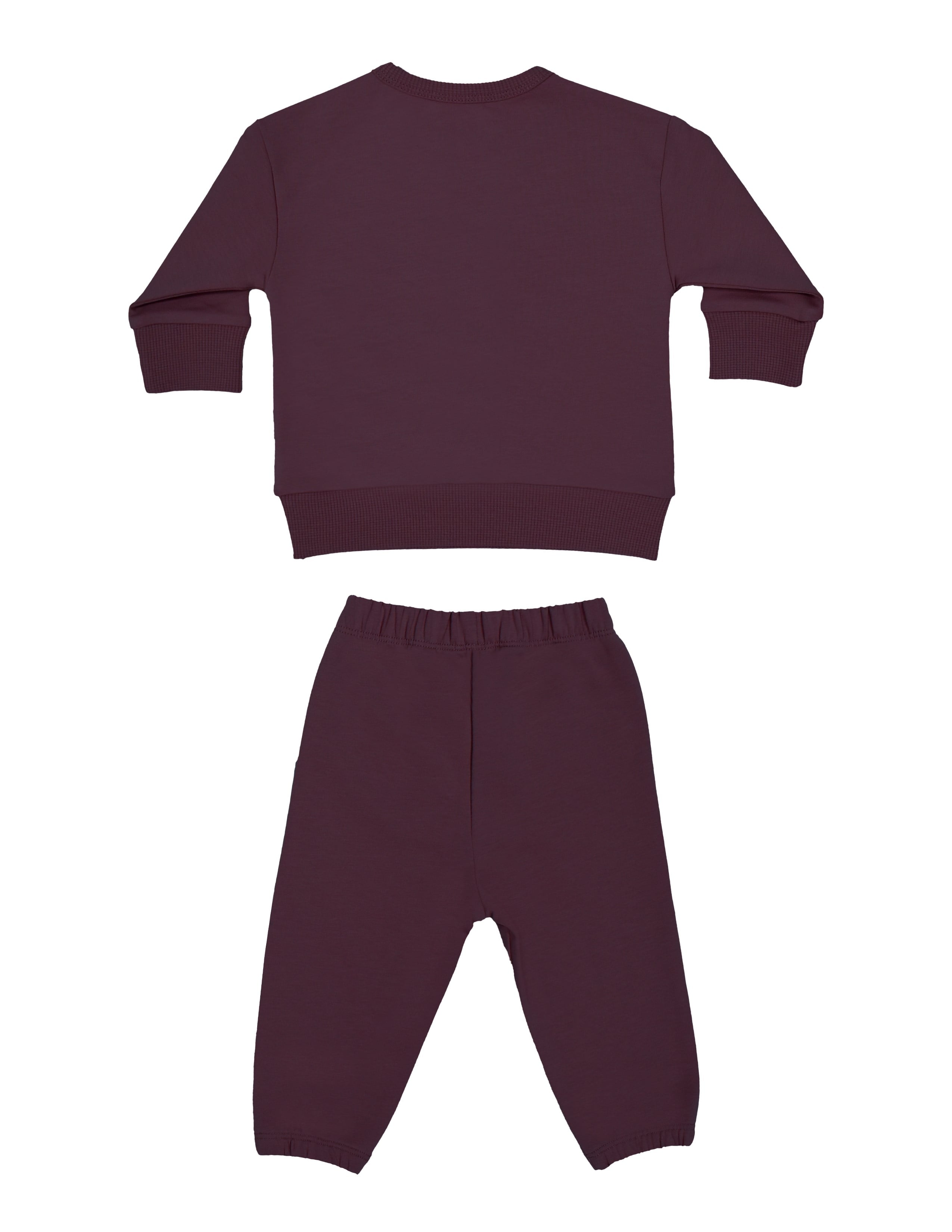 Dusty Rose Kız Bebek Bordo 2'li Takım
