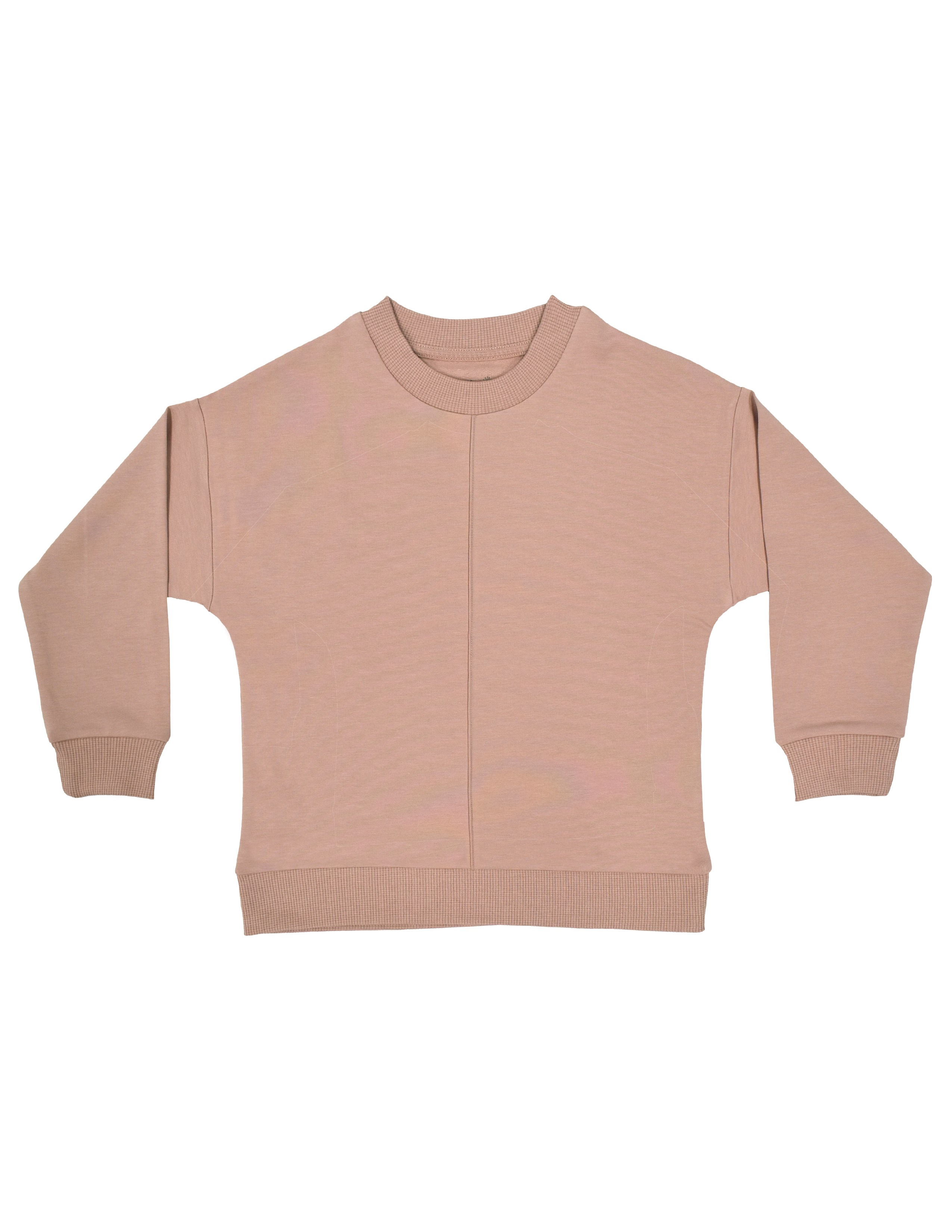 Dusty Rose Kız Çocuk Gül Kurusu Dikişli Sweatshirt