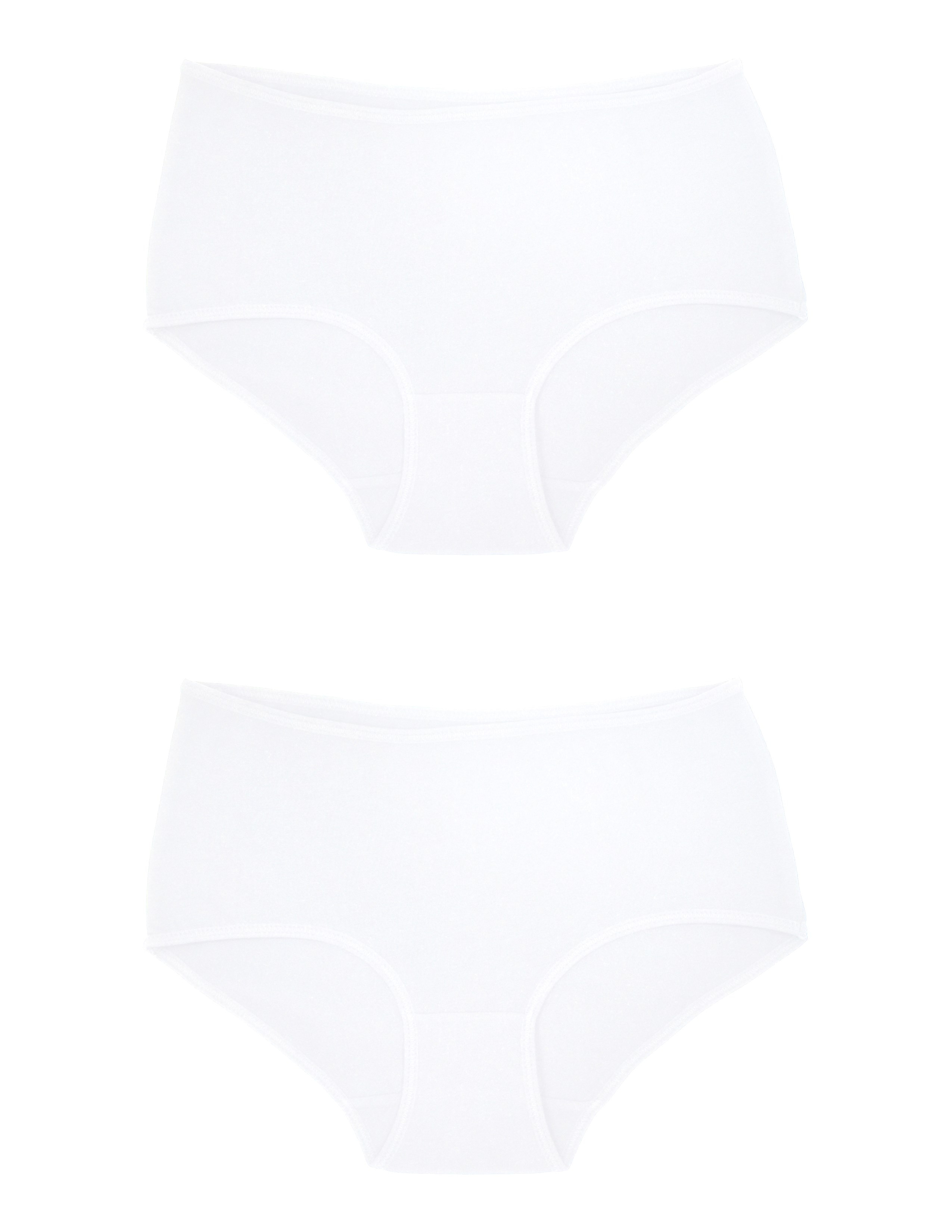 Ease Kadın Beyaz Yüksek Bel Slip Külot 2'li Set