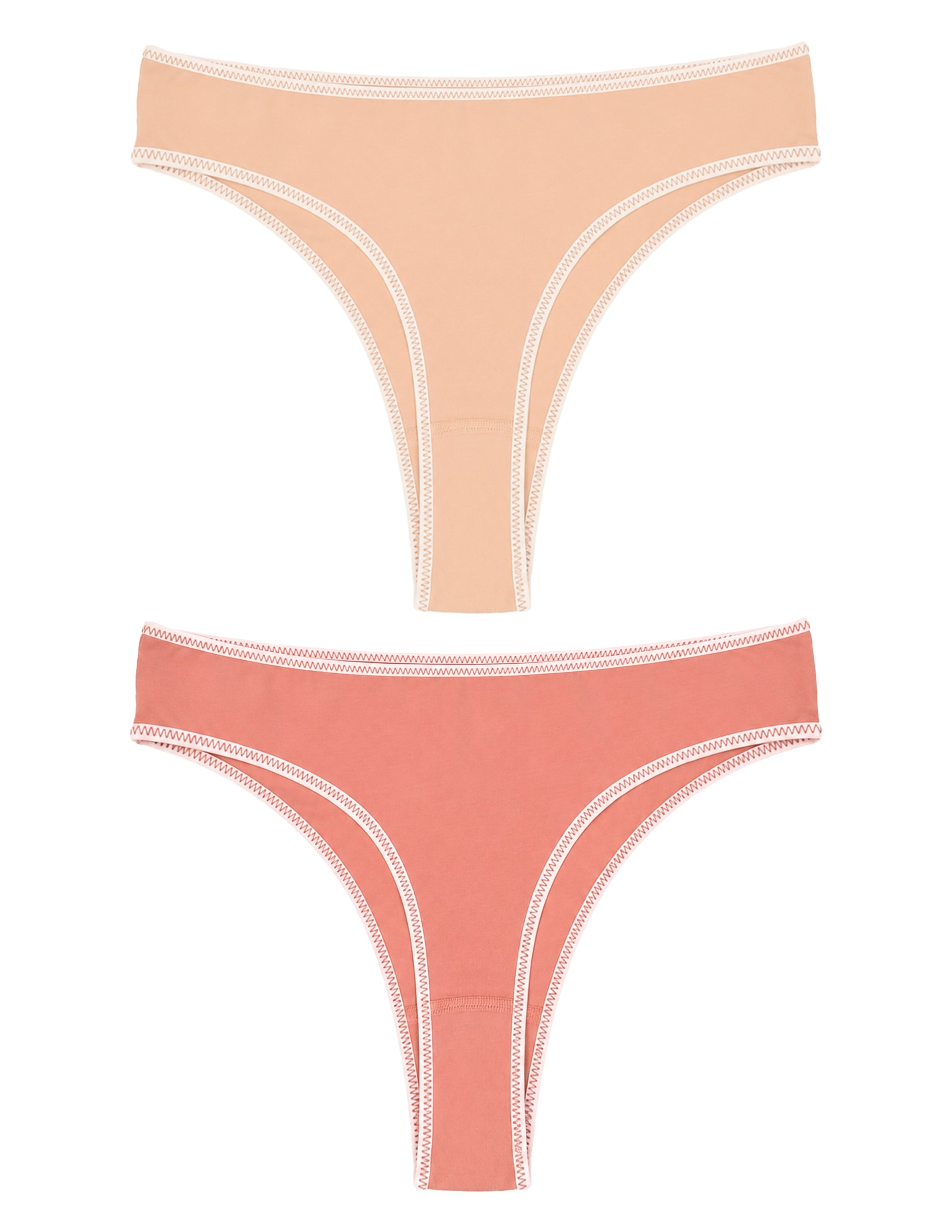 Ease Kadın Gülkurusu/Pembe Tanga Külot 2'li Set