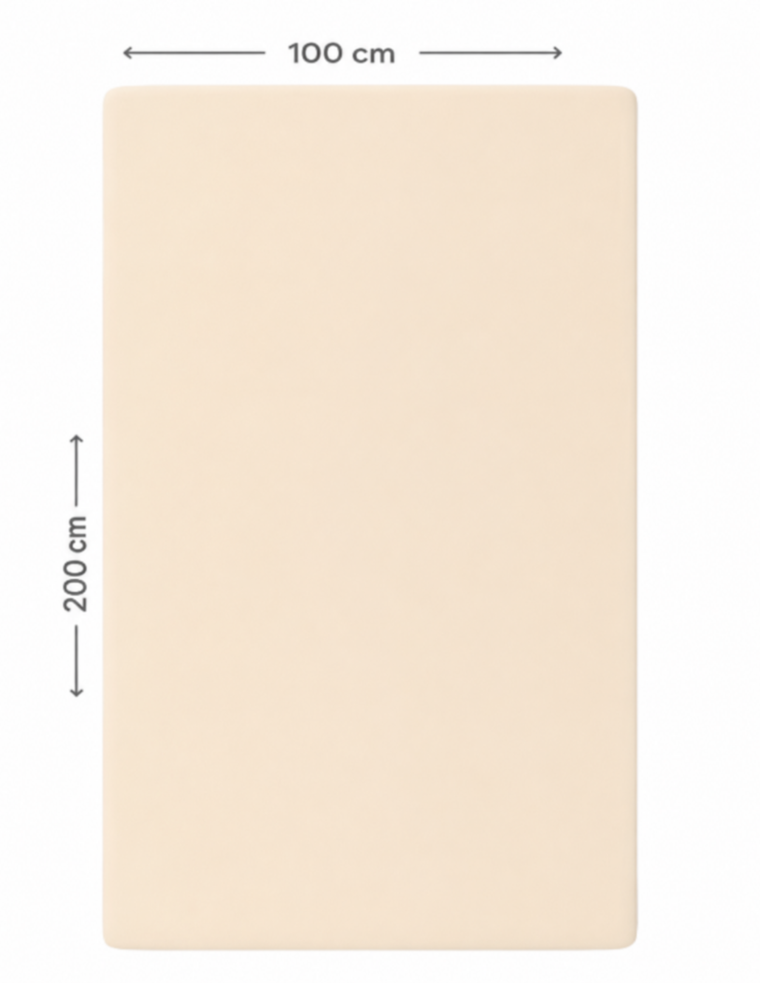 Home Collection Bej Tek Kişilik Lastikli Çarşaf 100X200