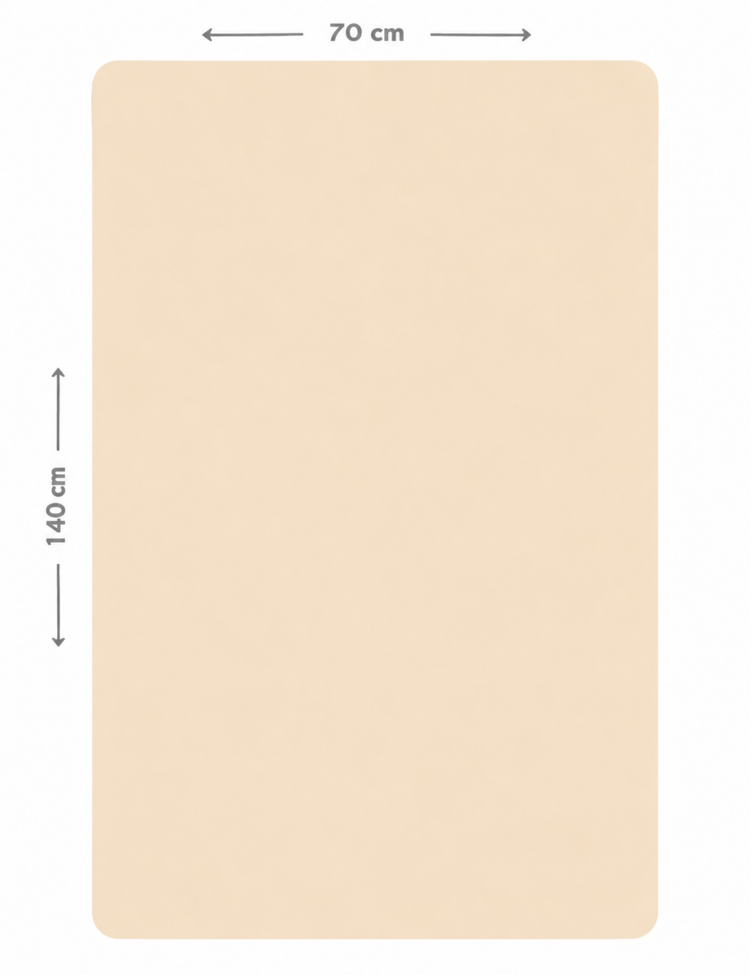 Home Collection Bej Tek Kişilik Lastikli Çarşaf 70X140