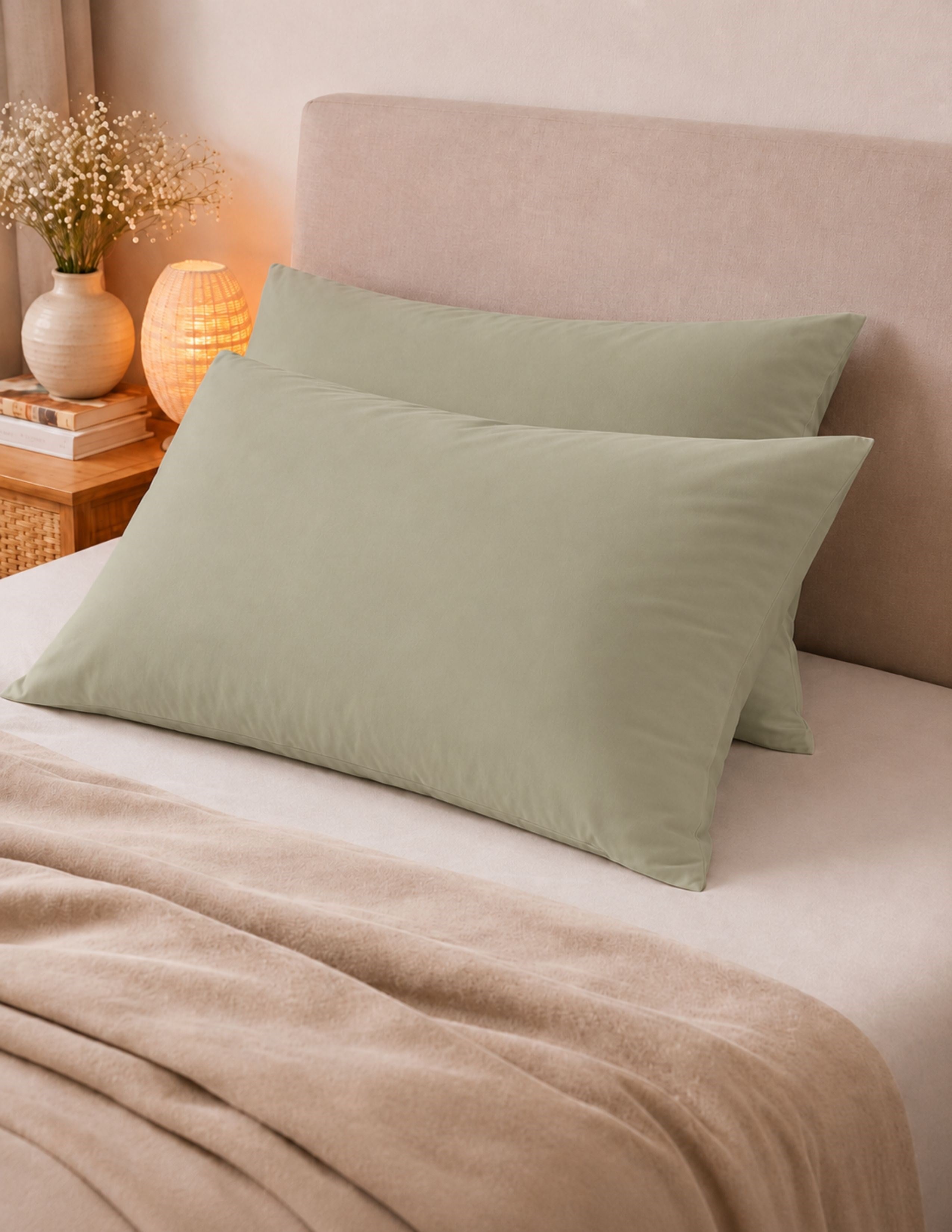 Home Collection Gri 2'li Yastık Kılıfı 50x70