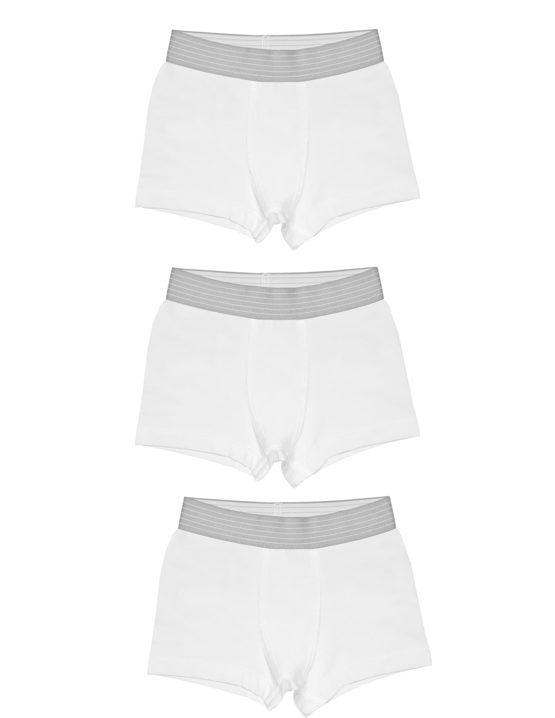 Modern Classic Erkek Çocuk Beyaz Boxer Set 3lü