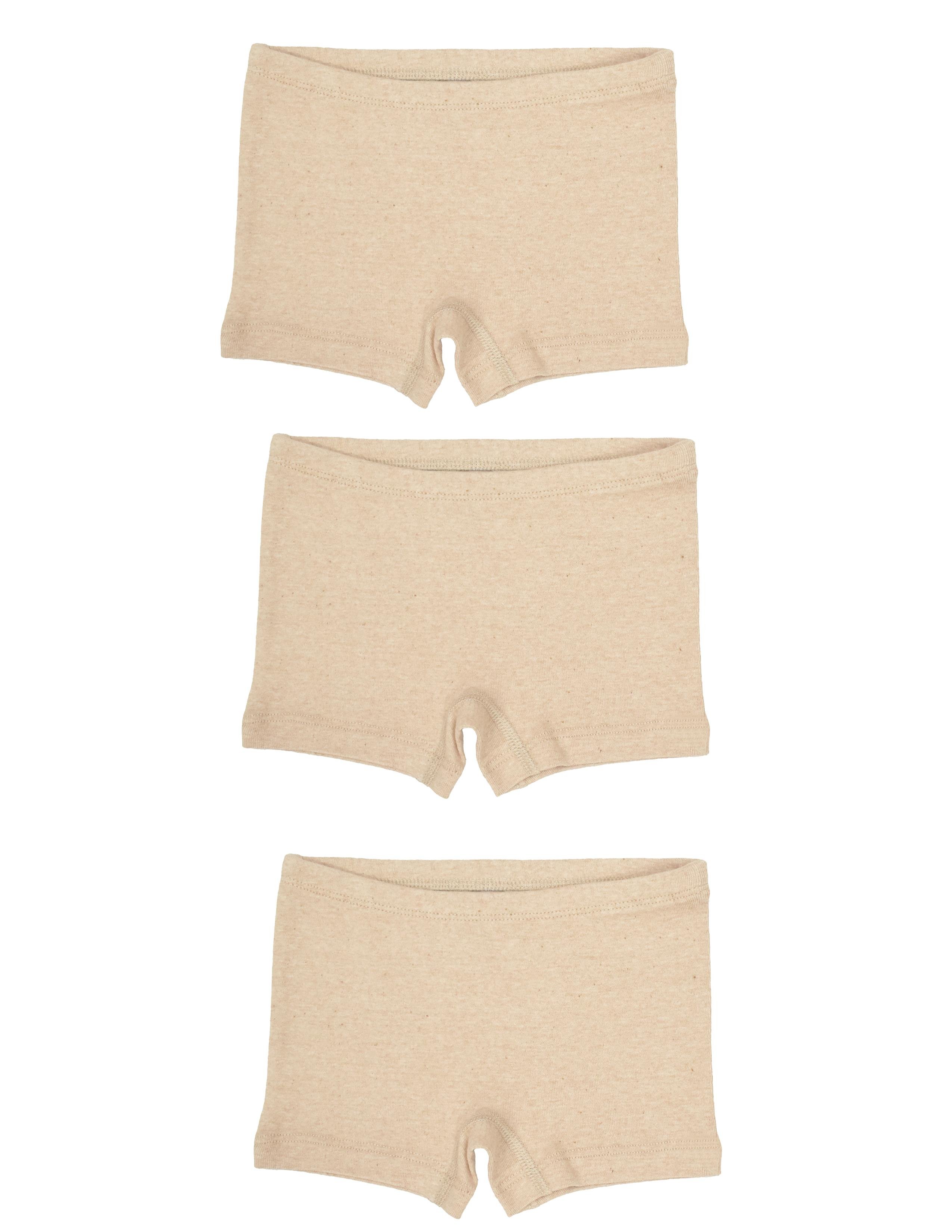 Natural Cotton Kız Çocuk Ekru Boxer Set 3'lü