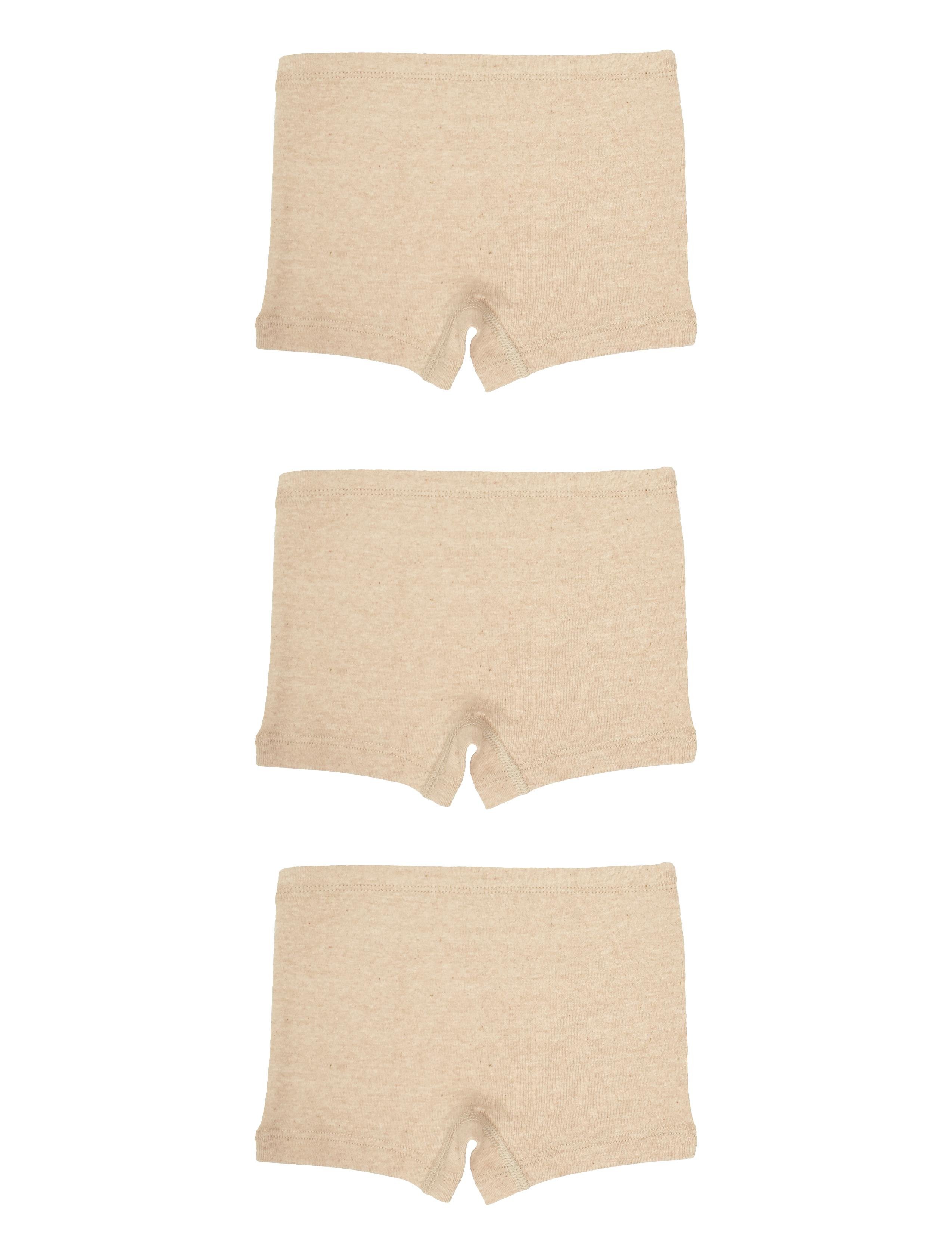 Natural Cotton Kız Çocuk Ekru Boxer Set 3'lü