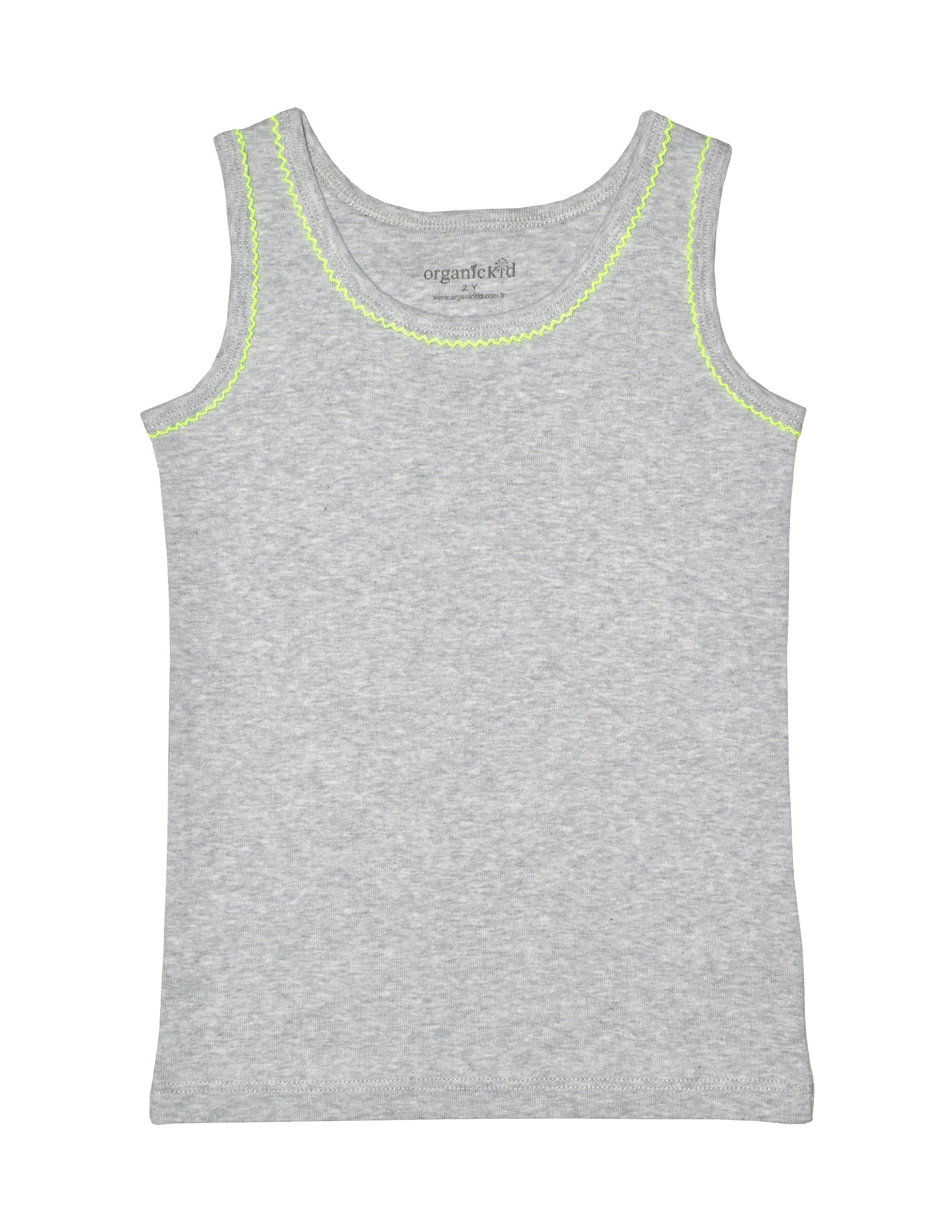 Neon Kız Çocuk Gri Atlet Seti 3lü