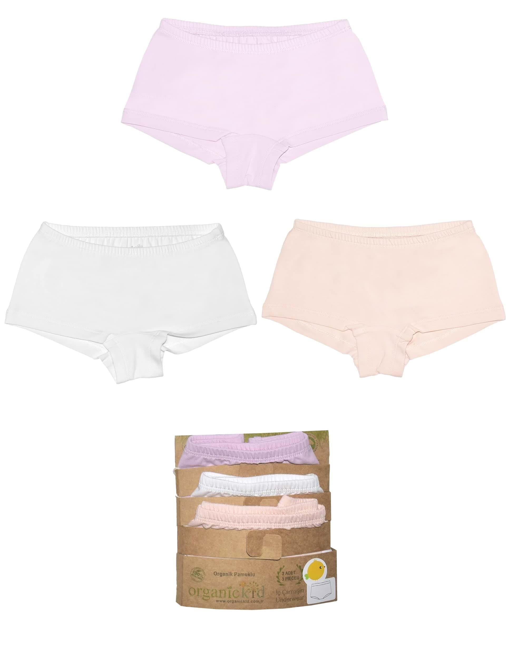 Sporty Kız Çocuk Renkli Hipster İç Çamaşır Set 3lü