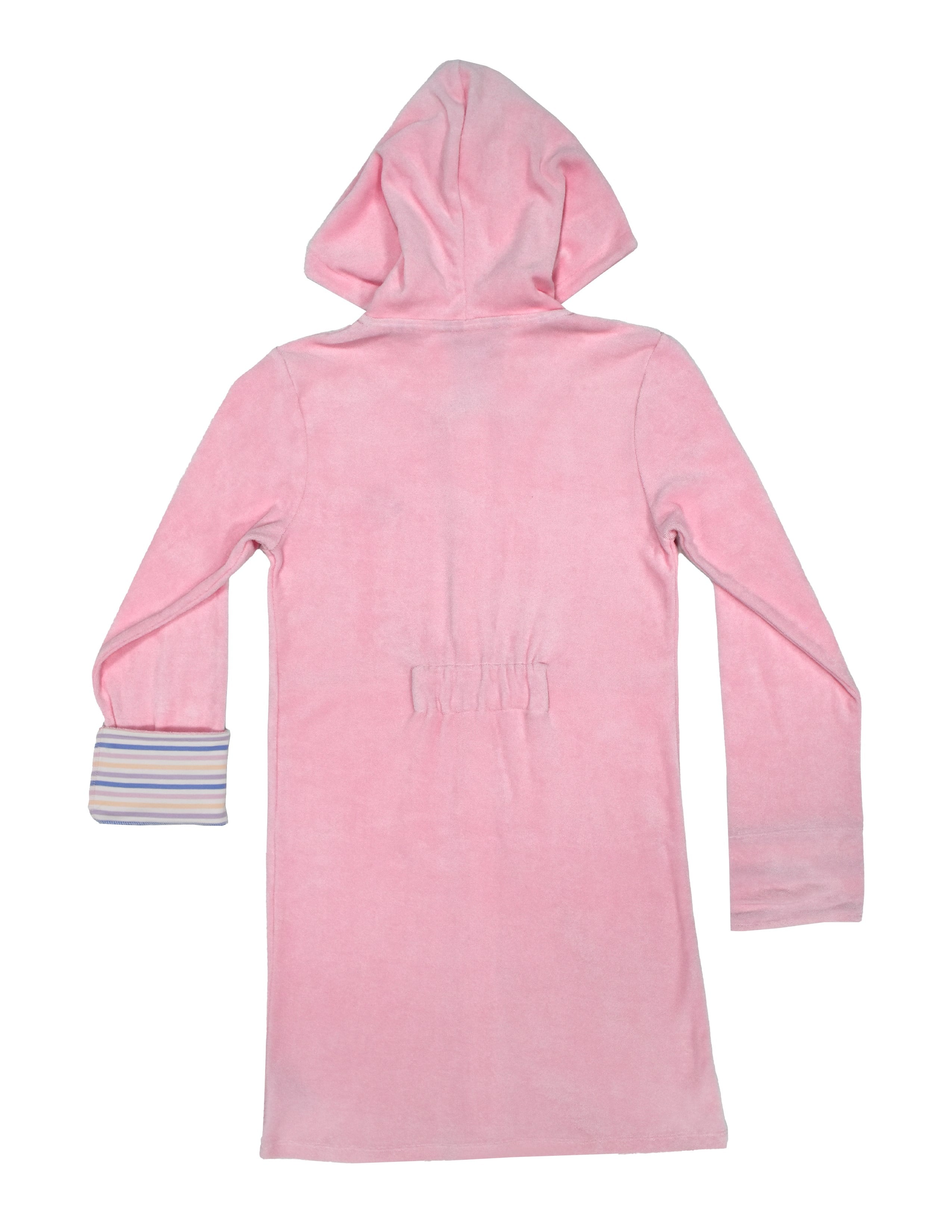 Towel Kız Çocuk Pembe Fermuarlı Bornoz