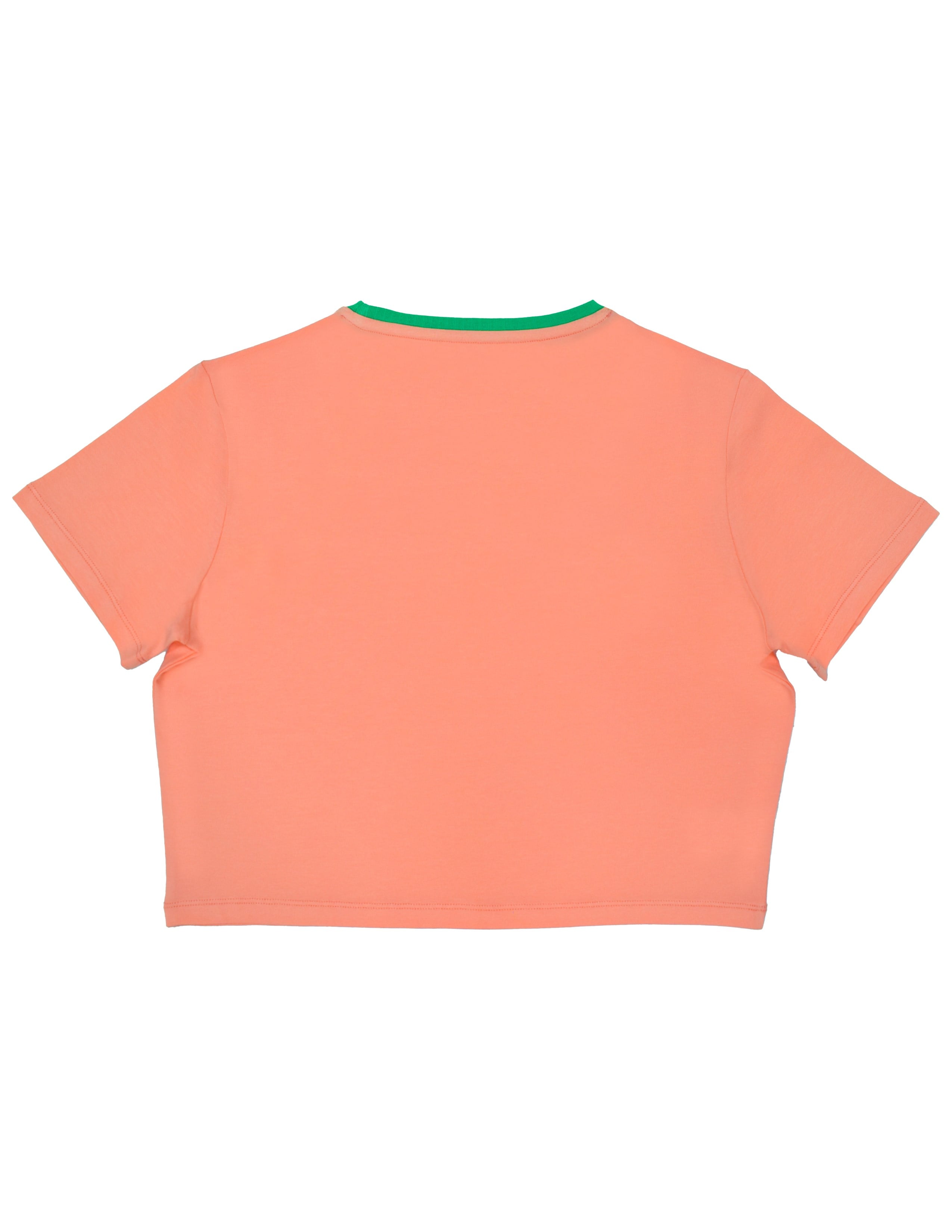 Watermelon Kadın Somon Crop T-shirt