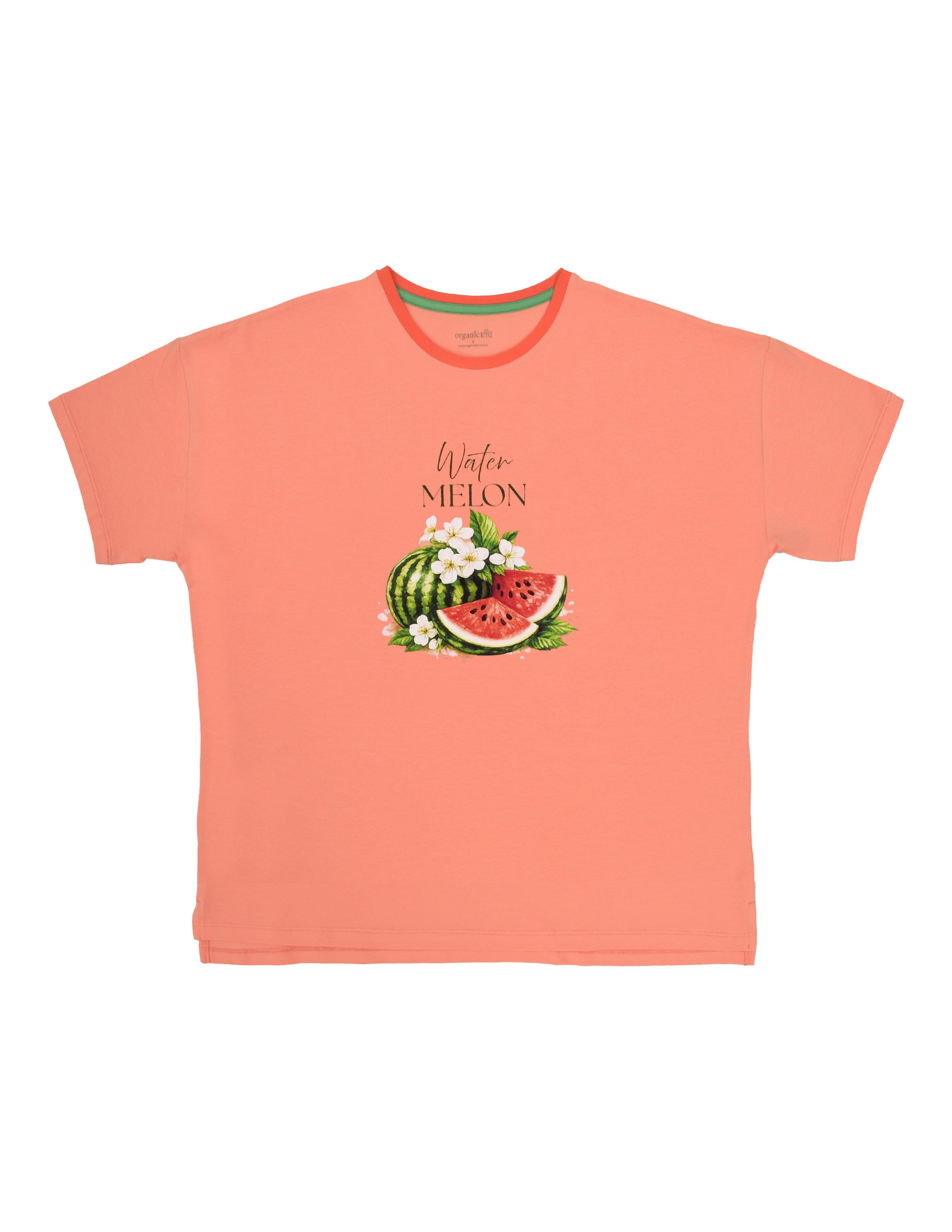 Watermelon Kadın Somon Oversize T-shirt