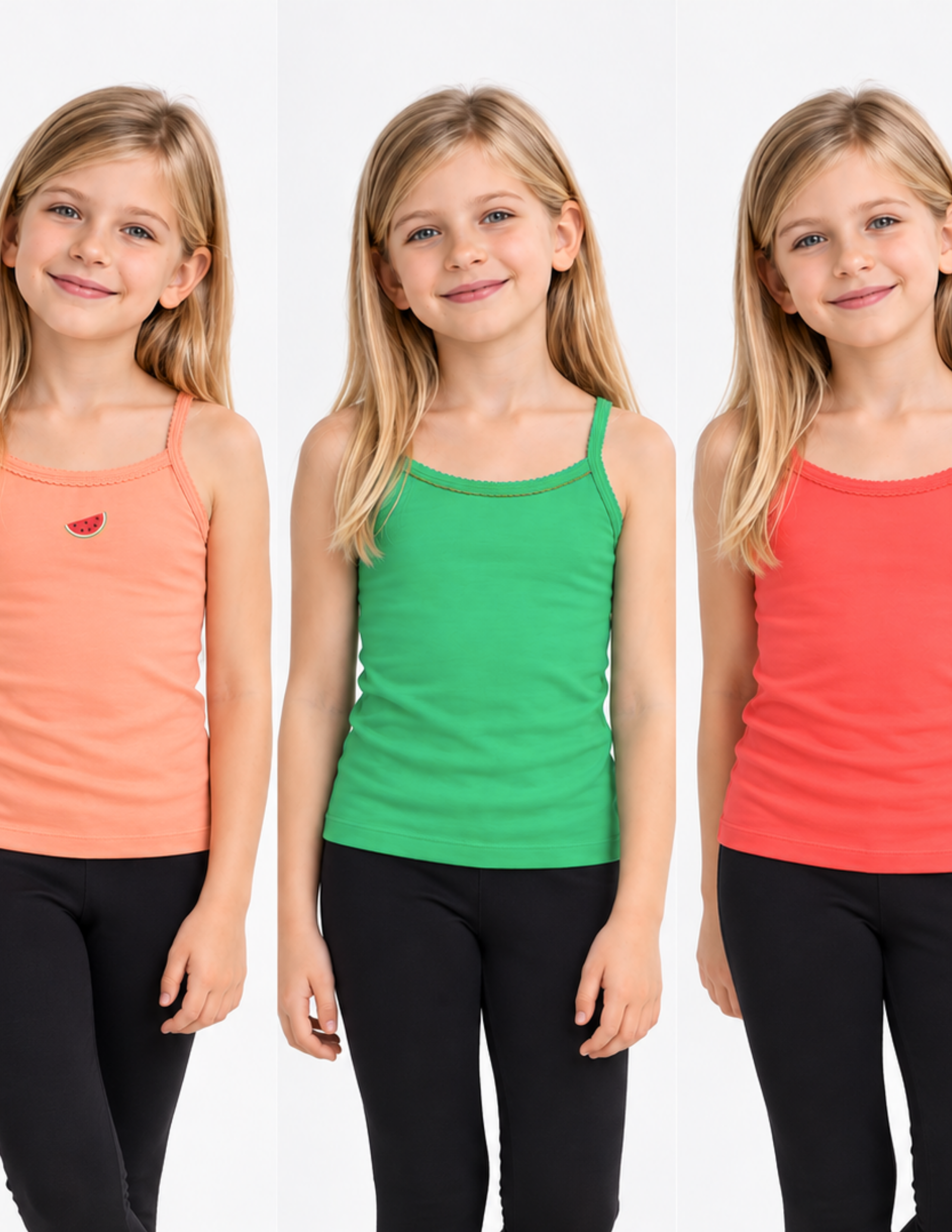 Watermelon Kız Çocuk Atlet Set 3'lü