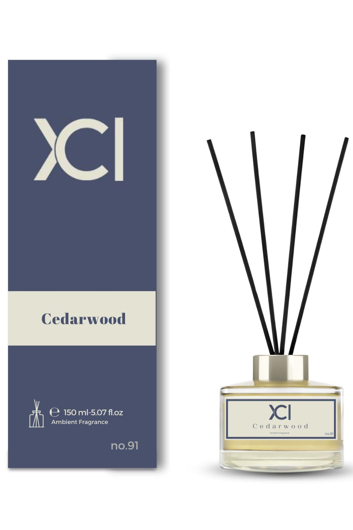 Cedarwood 150 ml Çubuklu Ortam Kokusu – Doğal ve Kalıcı Odunsu Ferahlık