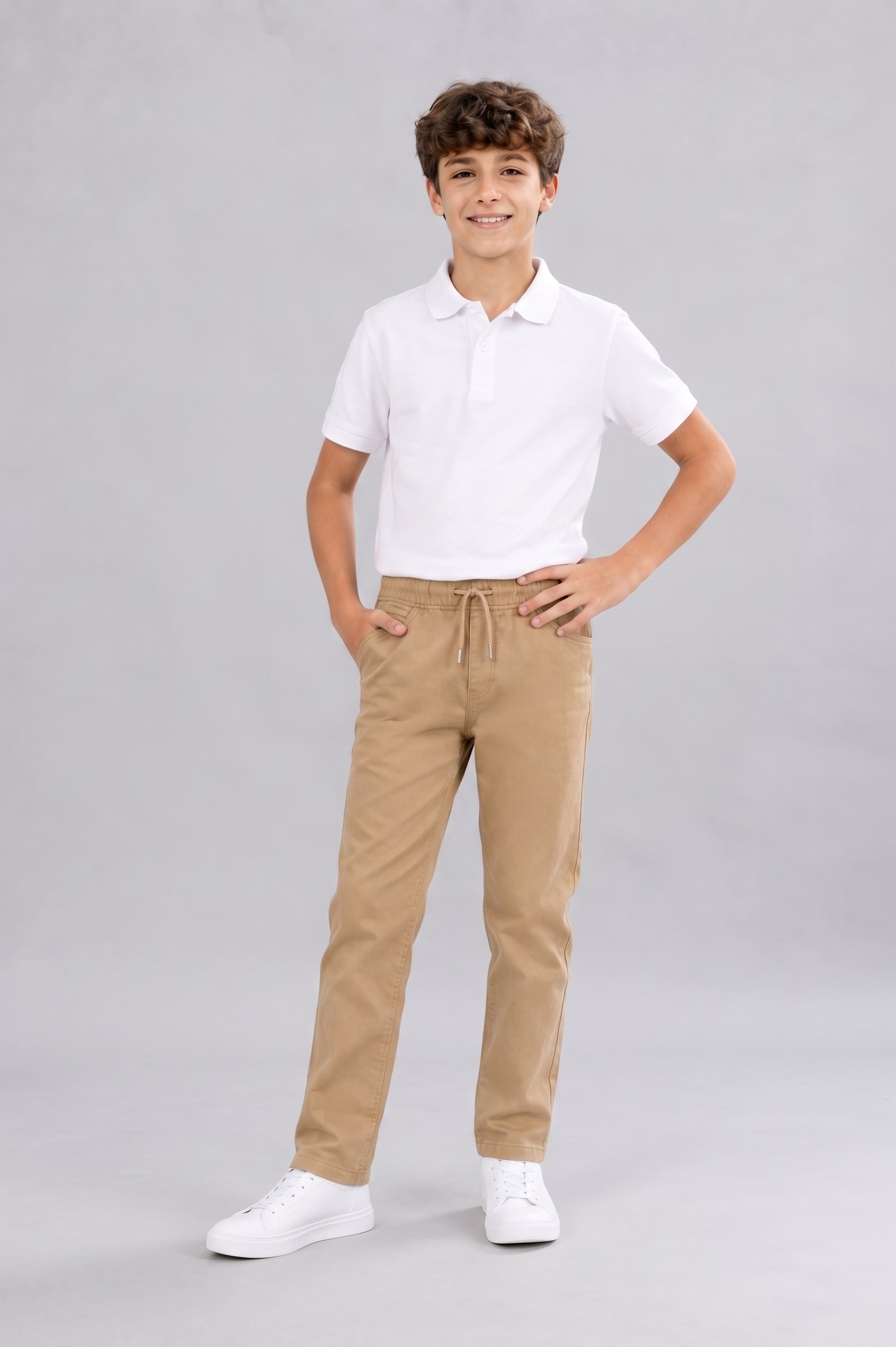 Akademi Unisex Çocuk Okul Pantolonu Bej