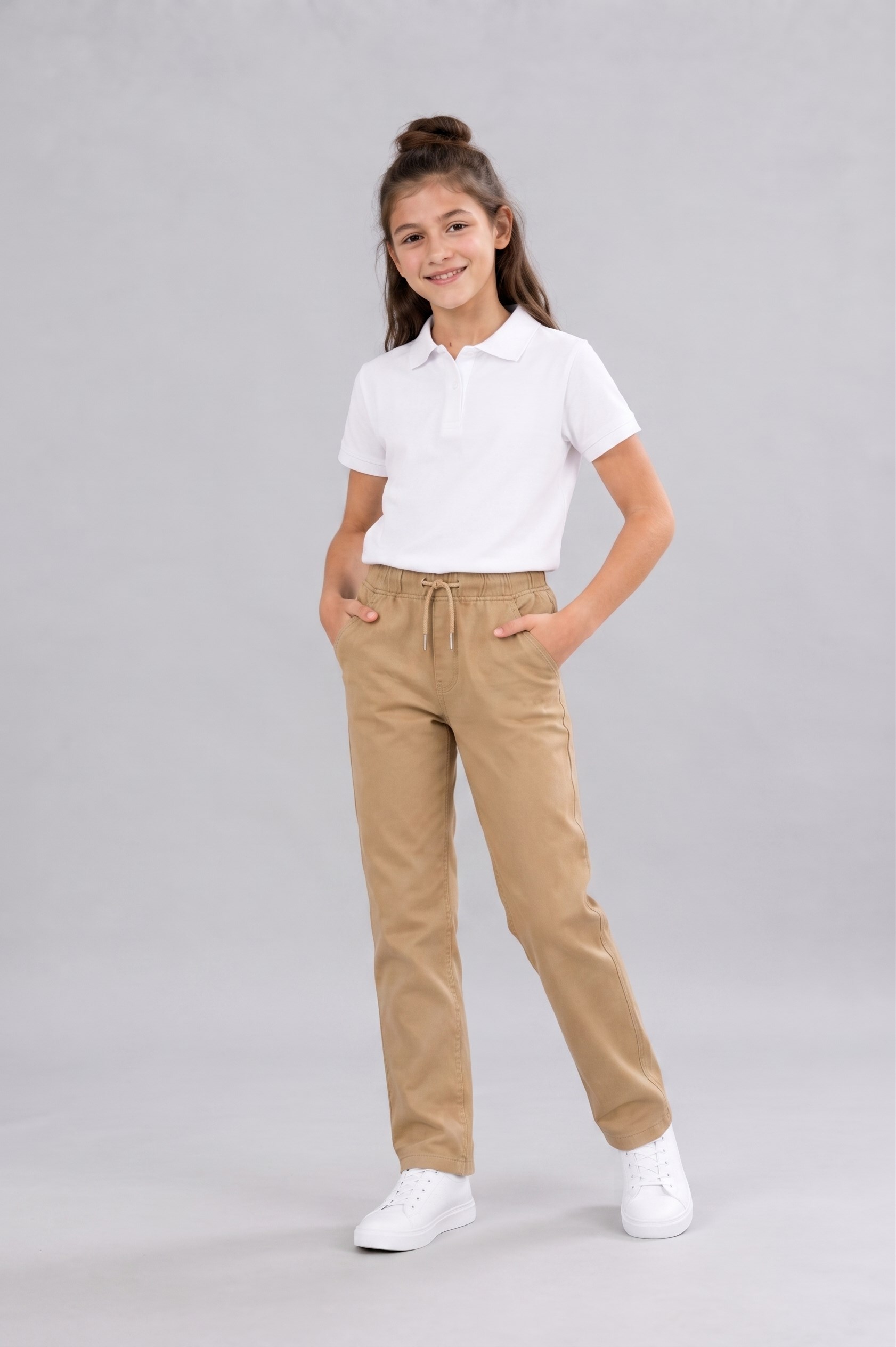 Akademi Unisex Çocuk Okul Pantolonu Bej