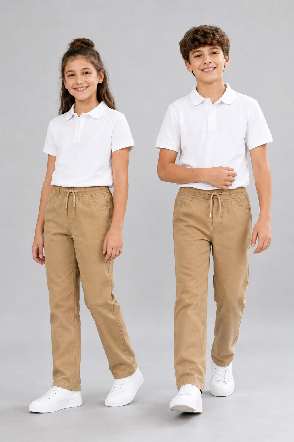 Akademi Unisex Çocuk Okul Pantolonu Bej