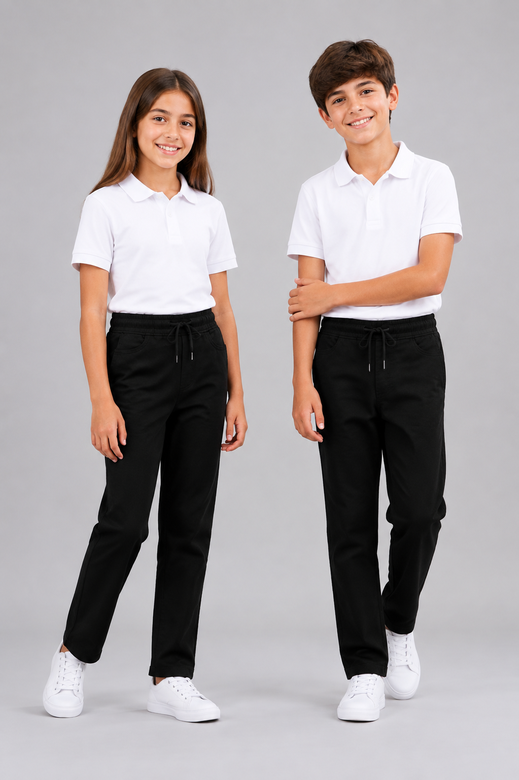 Akademi Unisex Çocuk Okul Pantolonu Siyah