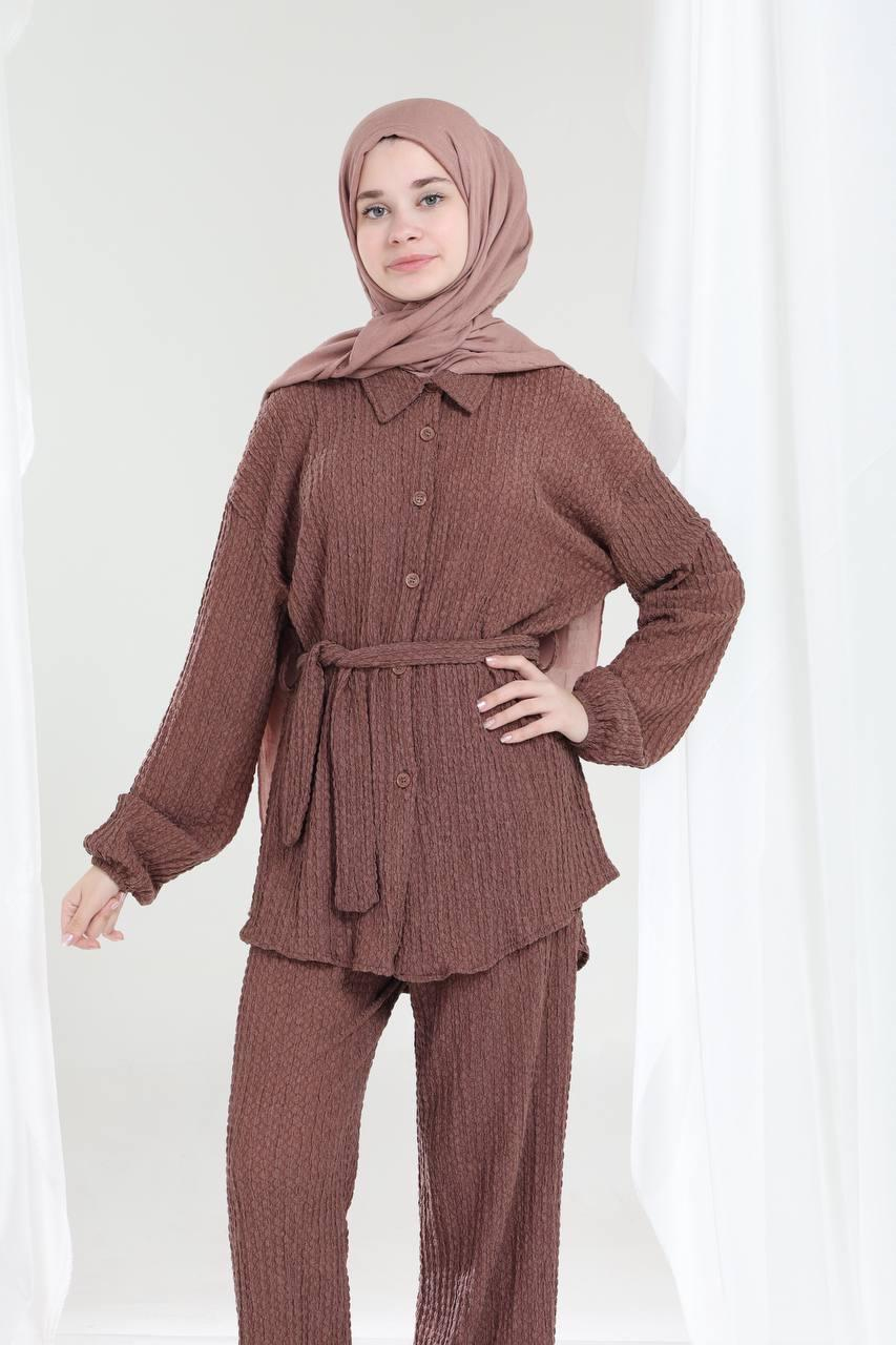 Arlina Kız Çocuk Takım Kahverengi
