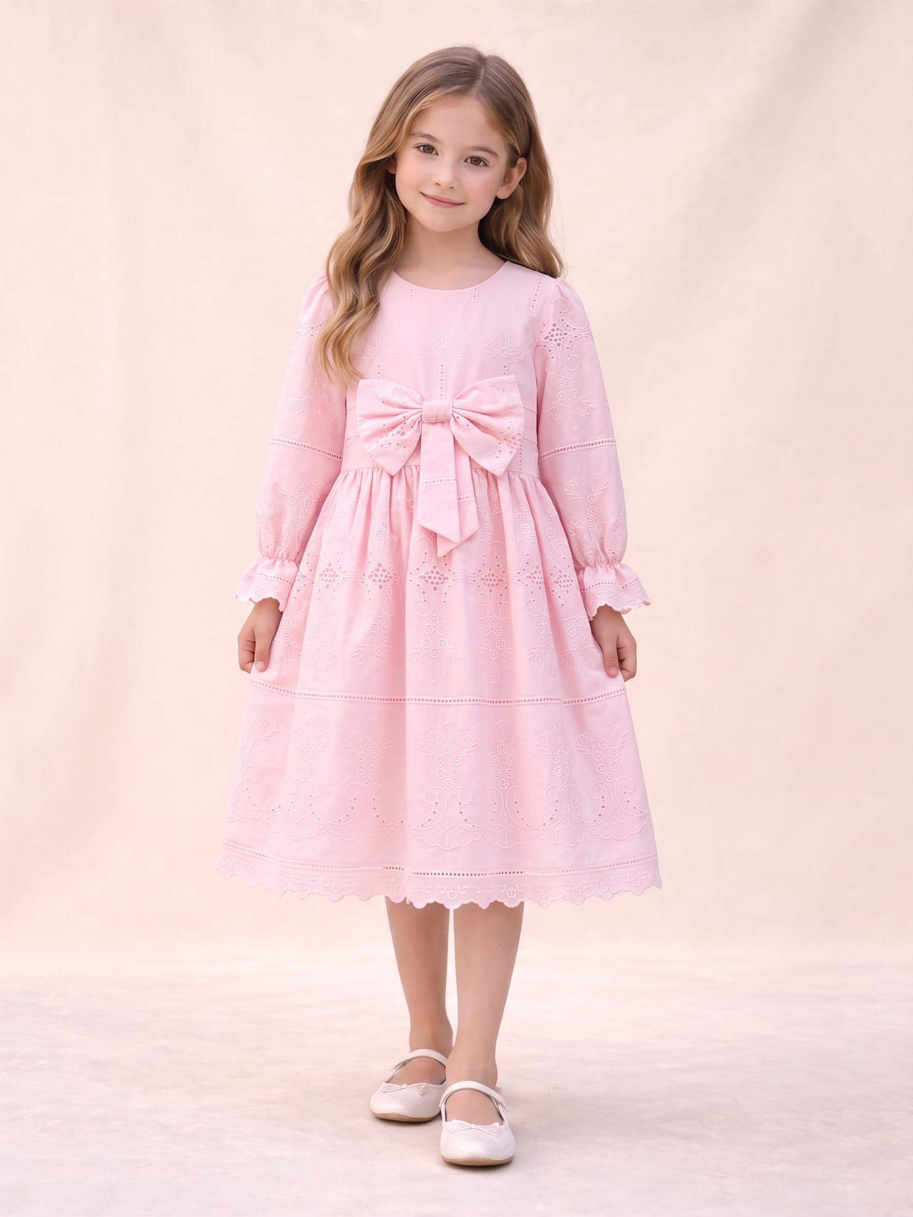 Arya Kız Çocuk Elbise Pembe