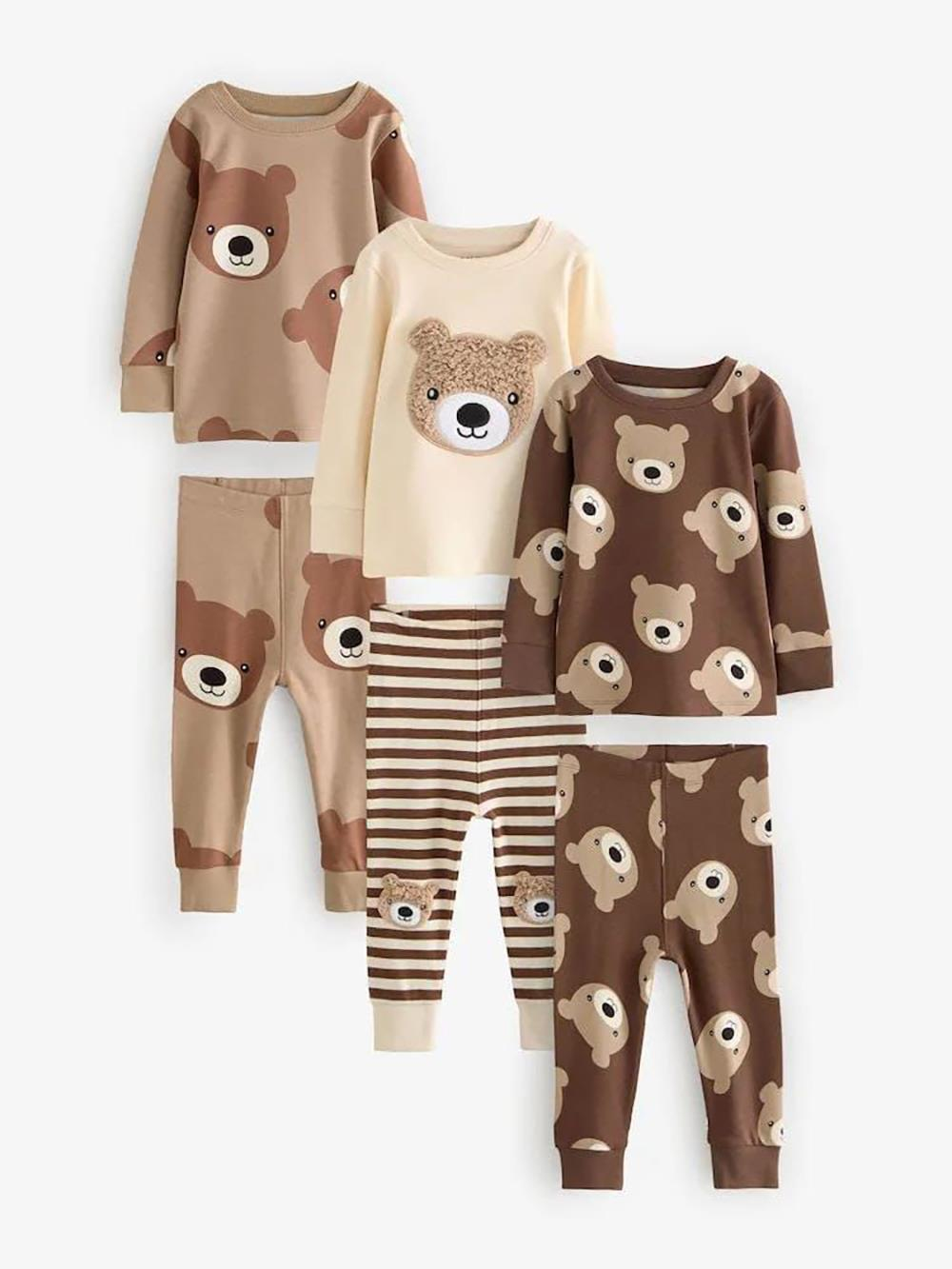 Ayipo Erkek Bebek Pijama Takımı Bej