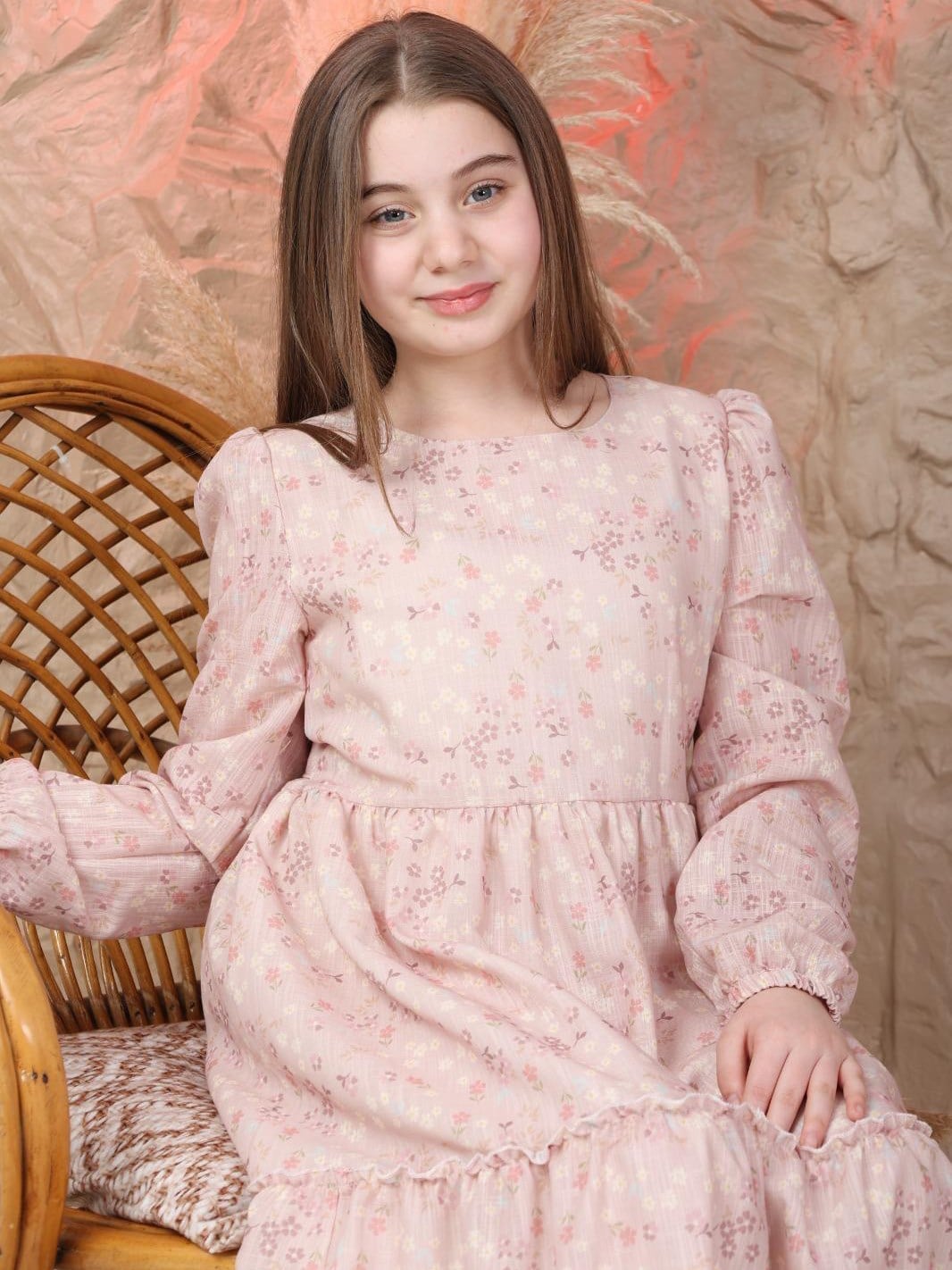 Bade Kız Çocuk Elbise Pembe