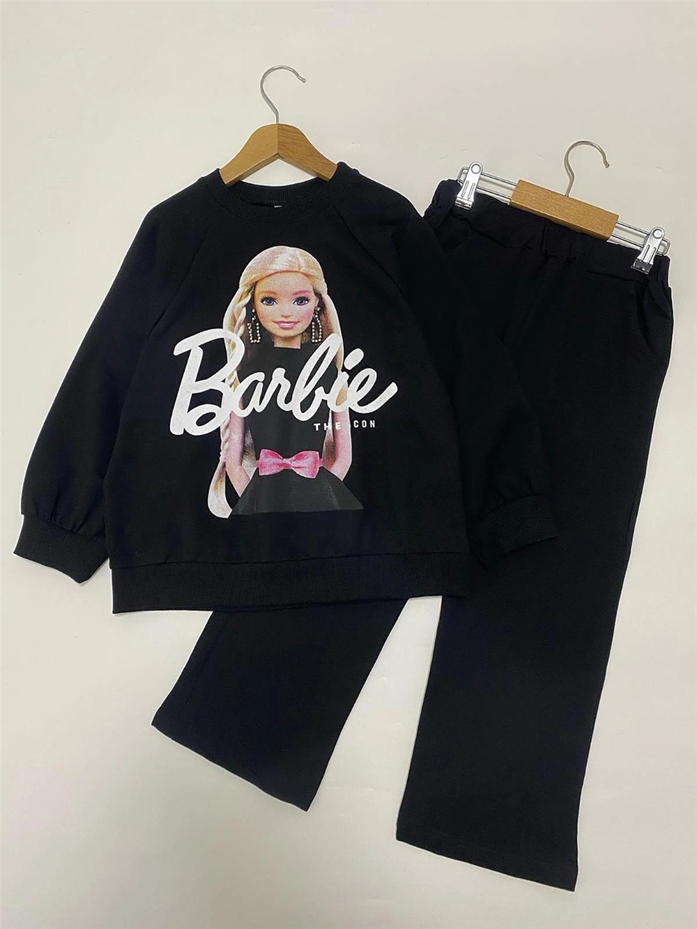 Barbie Kız Eşofman Takımı Siyah