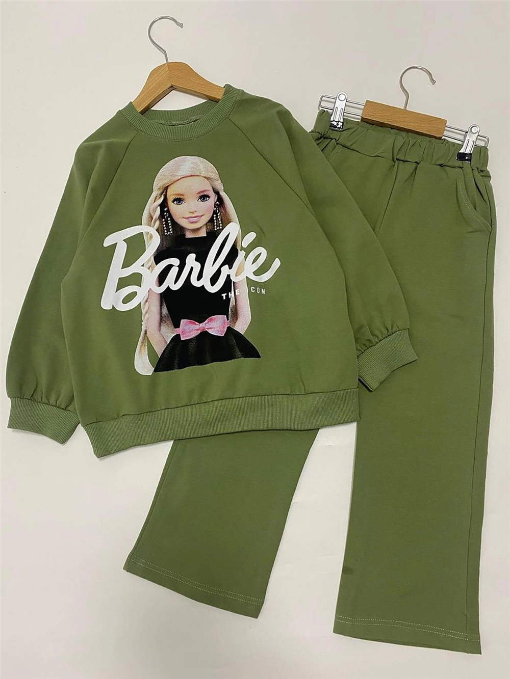 Barbie Kız Eşofman Takımı Yeşil