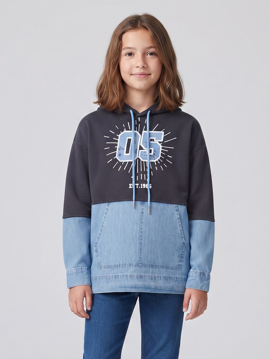 Blue05 Kız Çocuk Sweat Siyah