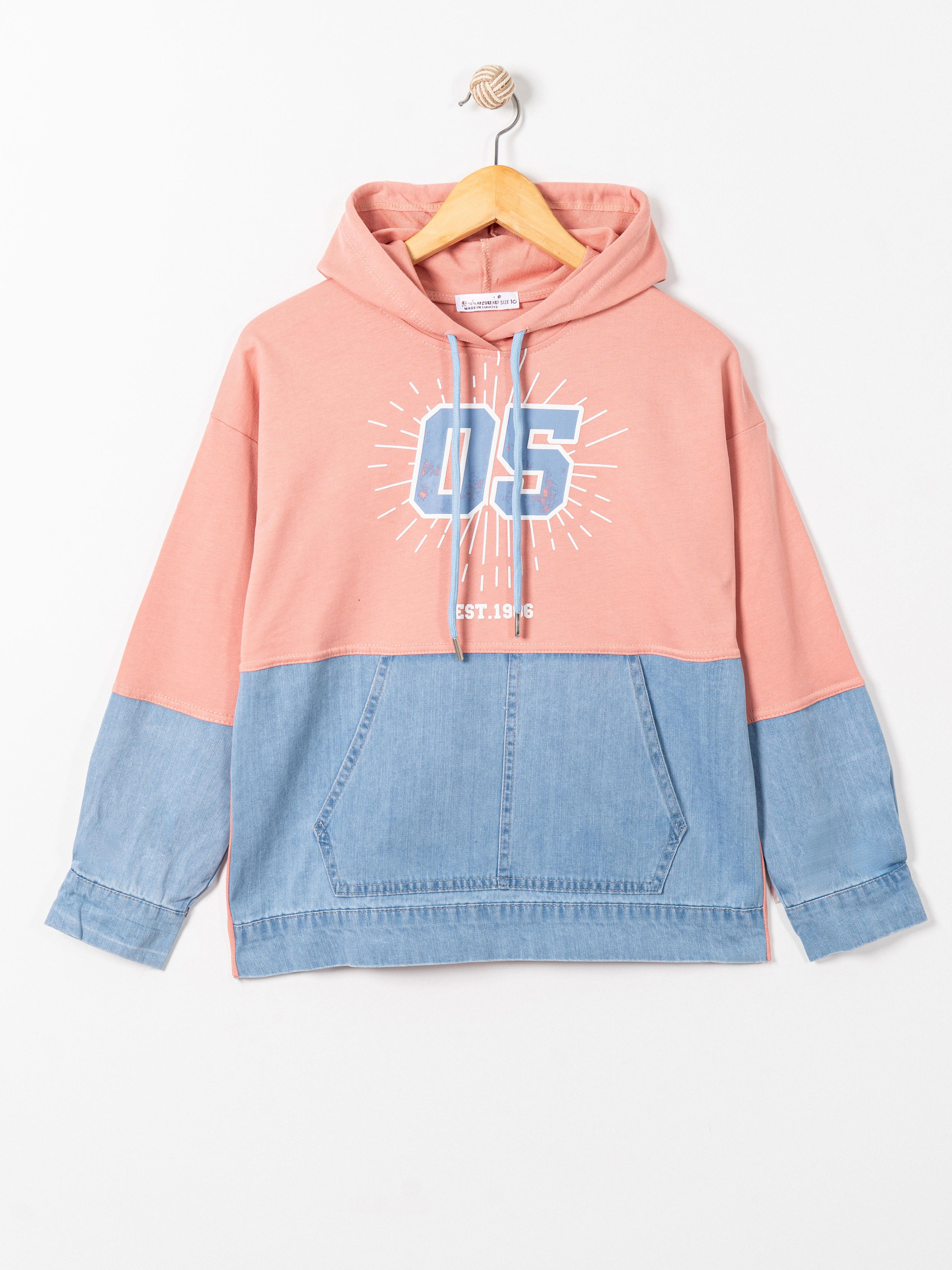 Blue05 Kız Çocuk Sweat Somon