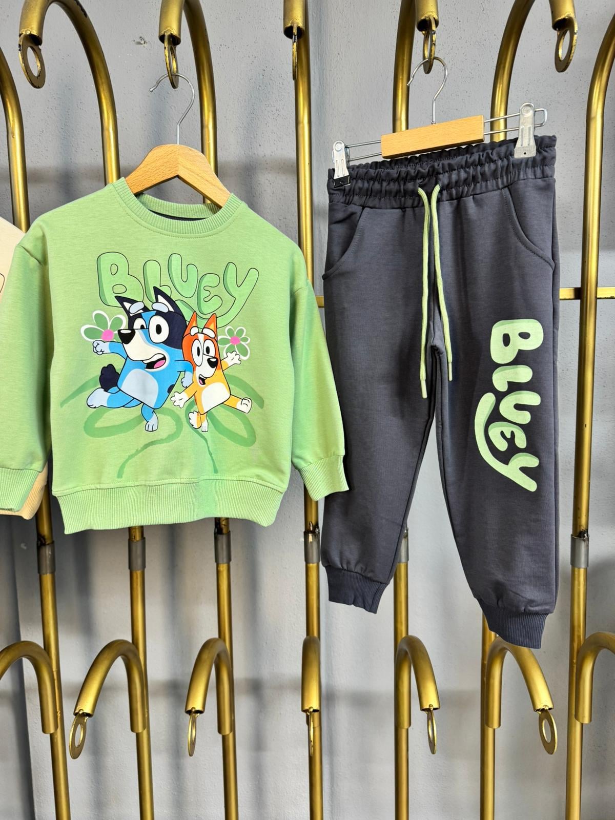 Bluey Cepli 2'li Kız Takım Yeşil
