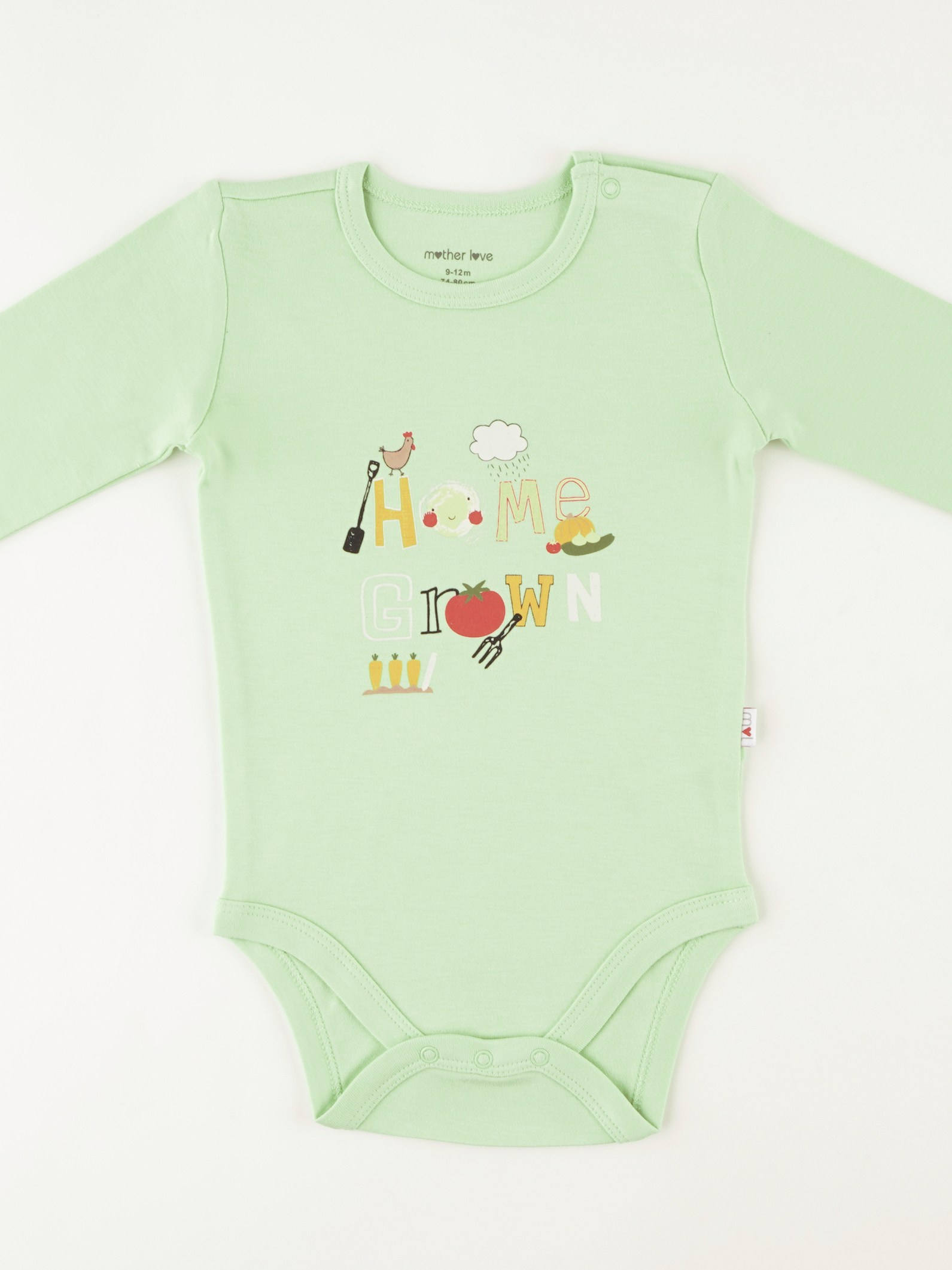 Bostan 2'li Uzun Kollu Bebek Çıtçıtlı Badi