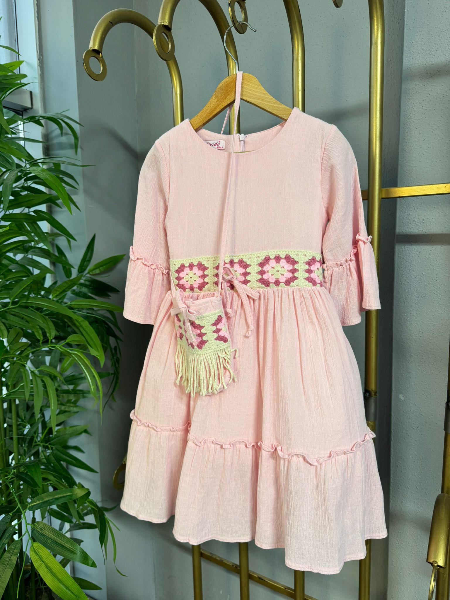 Çıtın Kız Çocuk Elbise Pembe