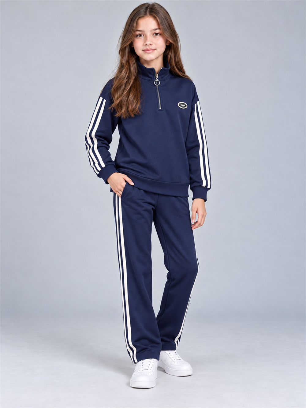 Collection Kız Çocuk Eşofman Takımı Lacivert