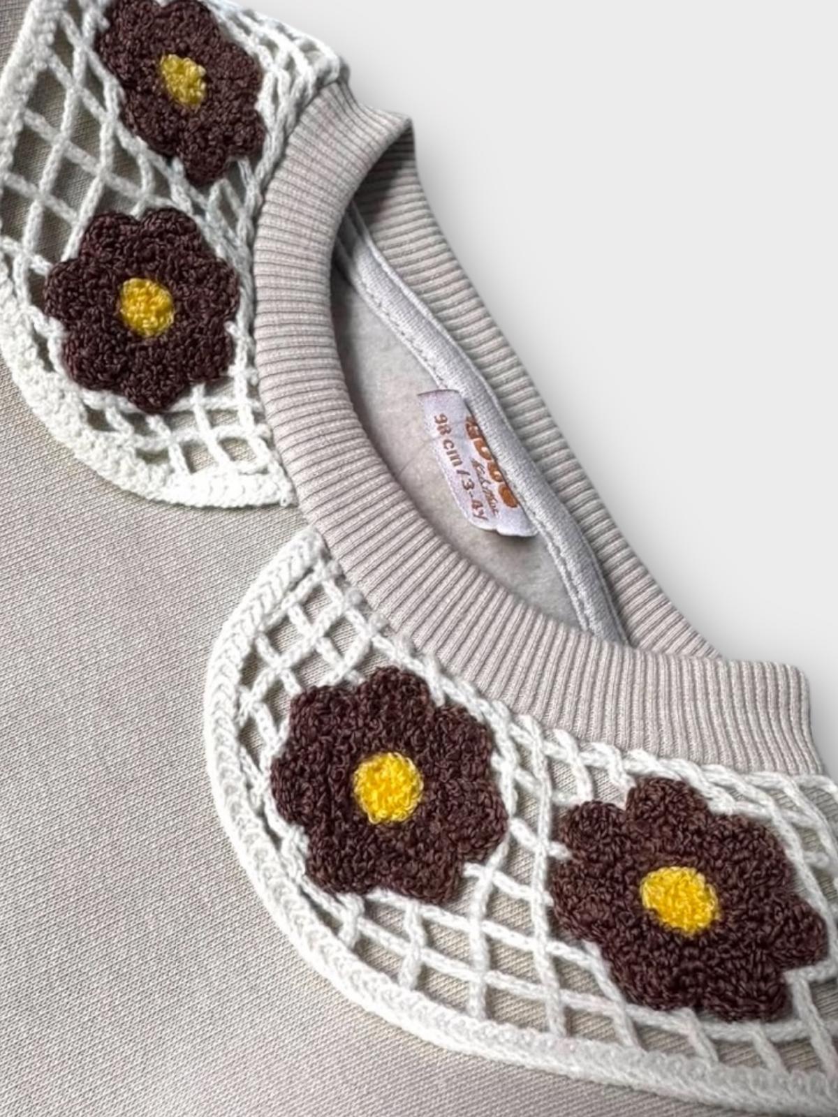 Daisy Bebe Yaka Takım Kahverengi