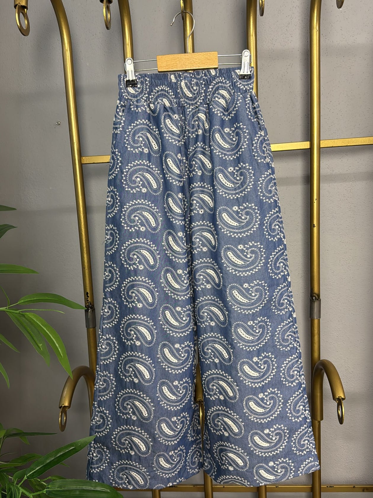 Denio 1 Kot Kumaş Nakışlı Pantolon