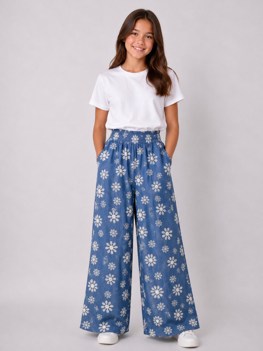 Denio 3 Kot Kumaş Nakışlı Pantolon