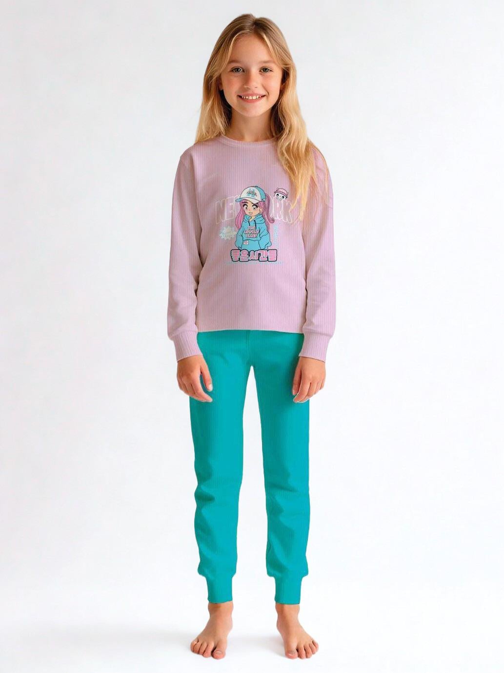 Düş NewYork Kız Çocuk Pijama Takımı