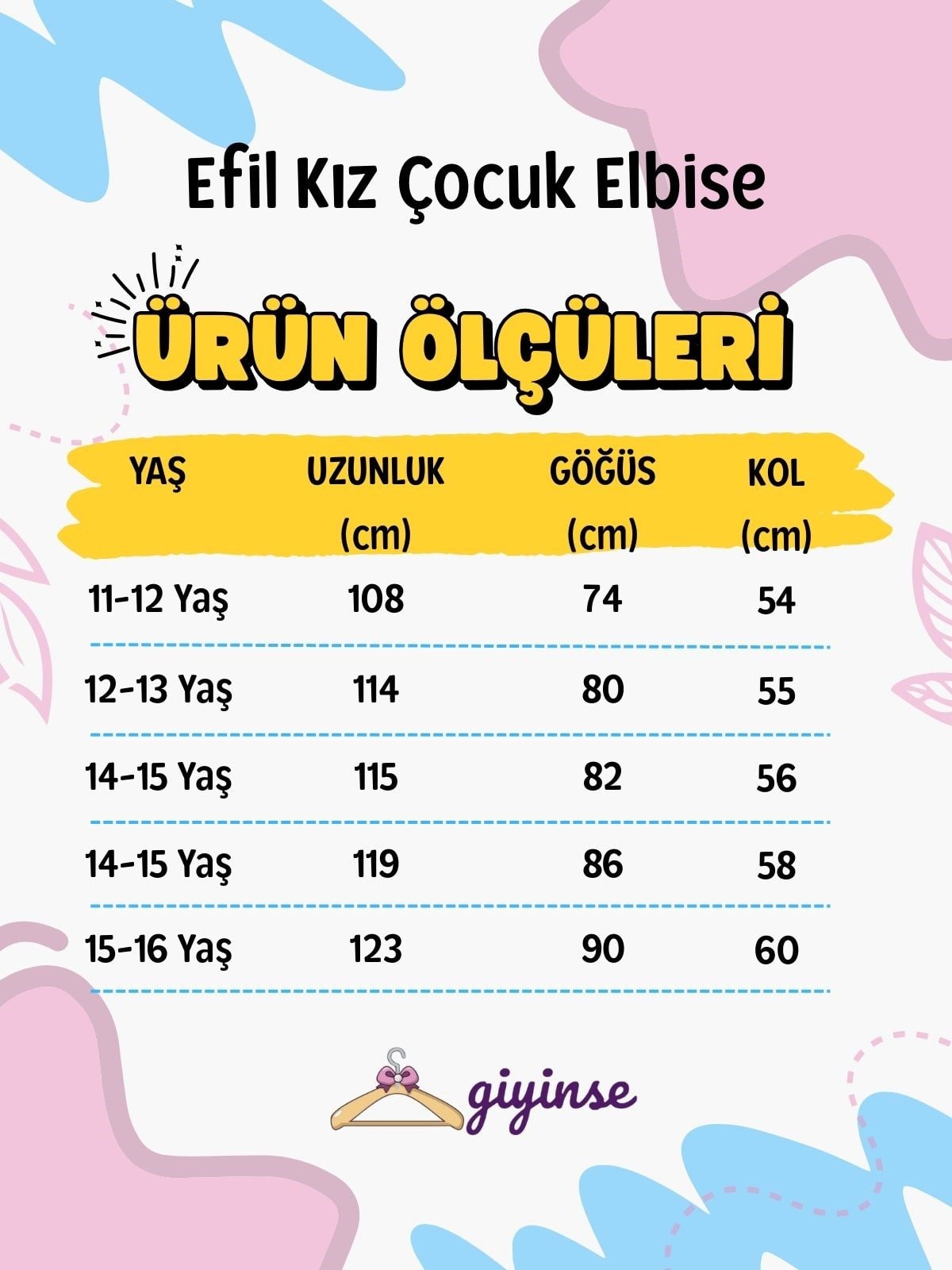 Efil Kız Çocuk Elbise Mavi