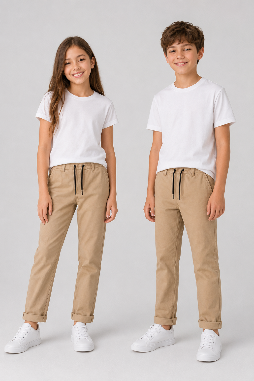 Ekol Unisex Çocuk Okul Pantolonu Bej