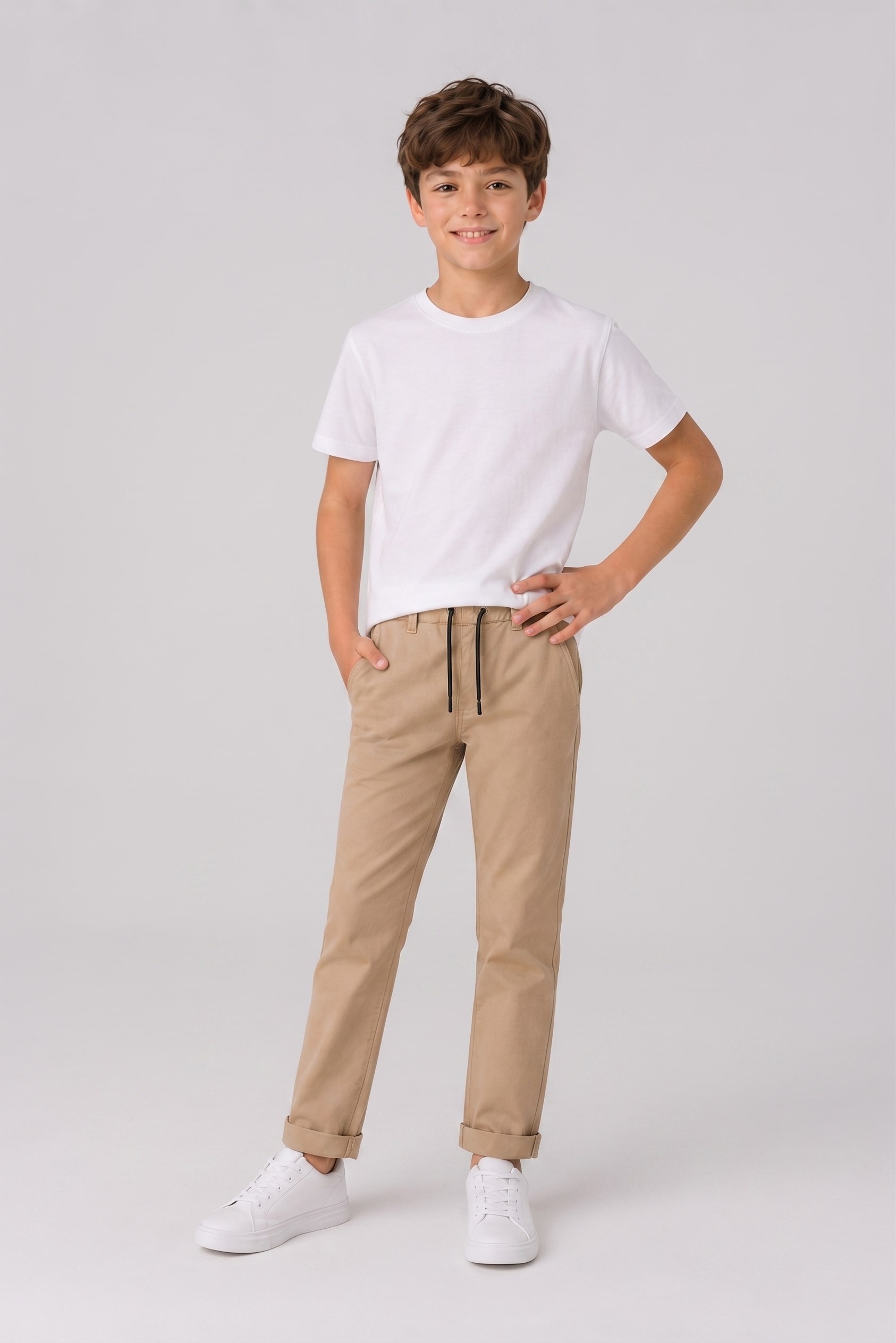 Ekol Unisex Çocuk Okul Pantolonu Bej
