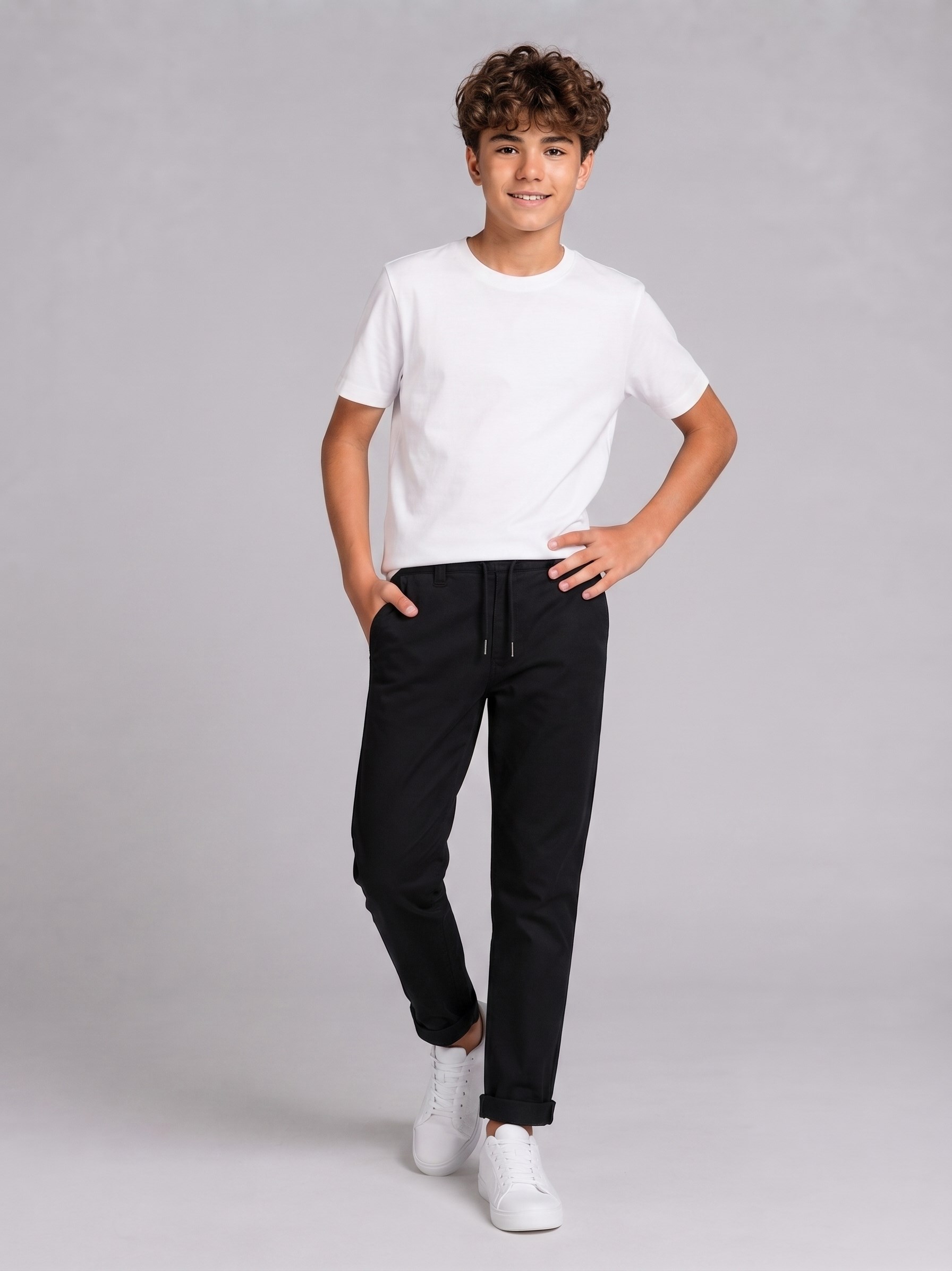Ekol Unisex Çocuk Okul Pantolonu Siyah