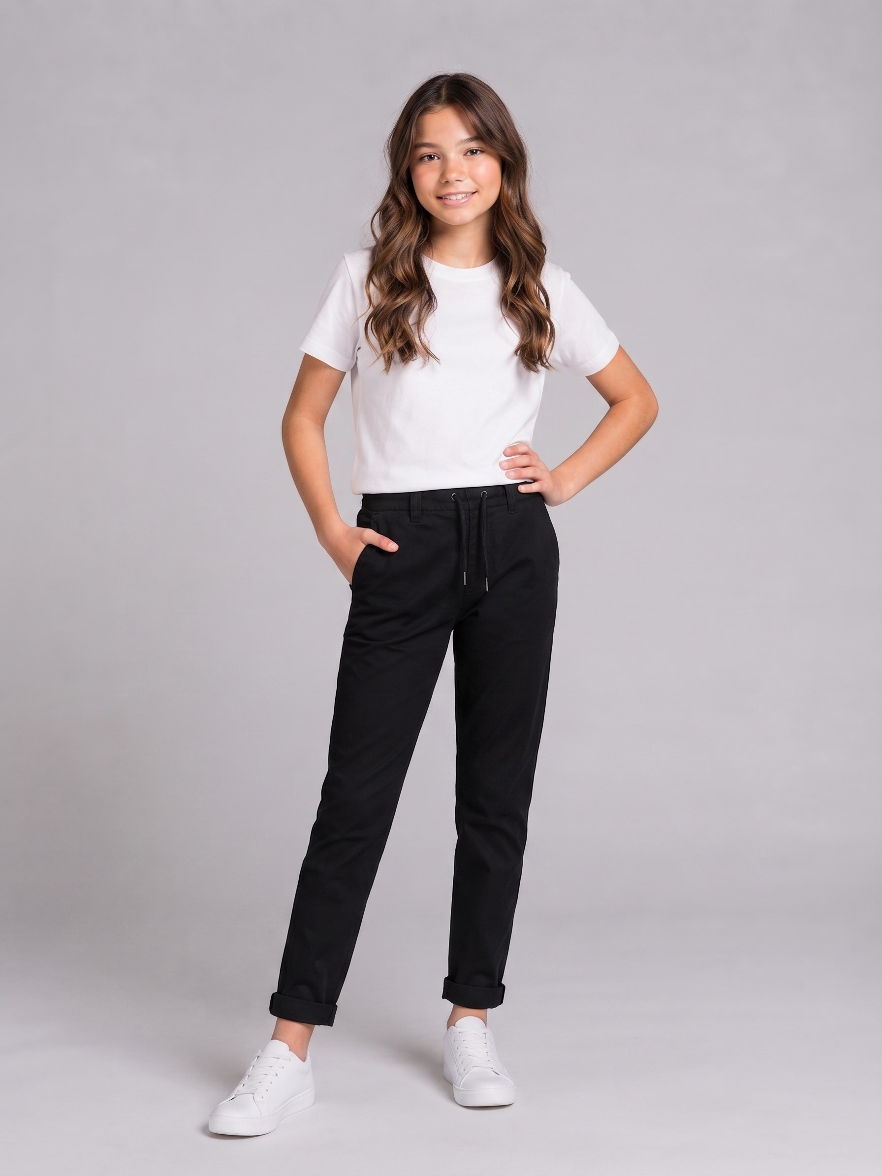 Ekol Unisex Çocuk Okul Pantolonu Siyah