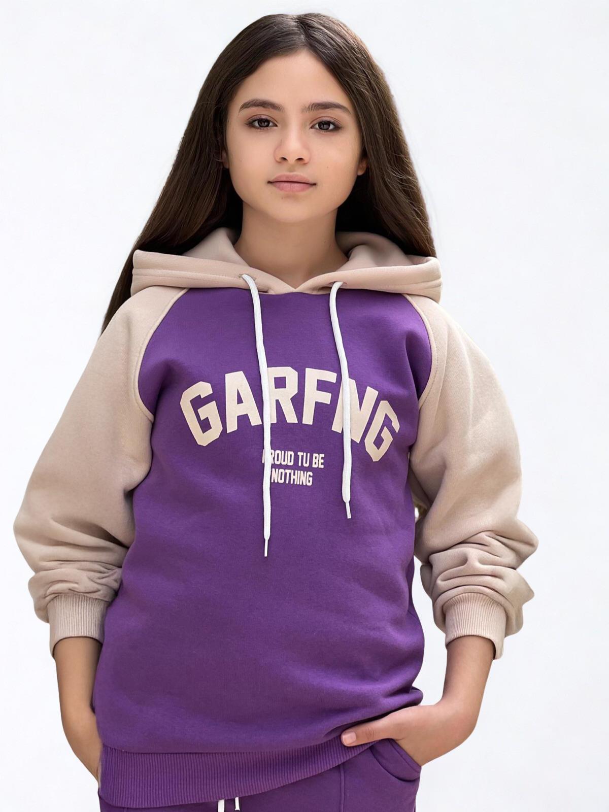 Garfng Kız Çocuk Eşofman Takımı Mor