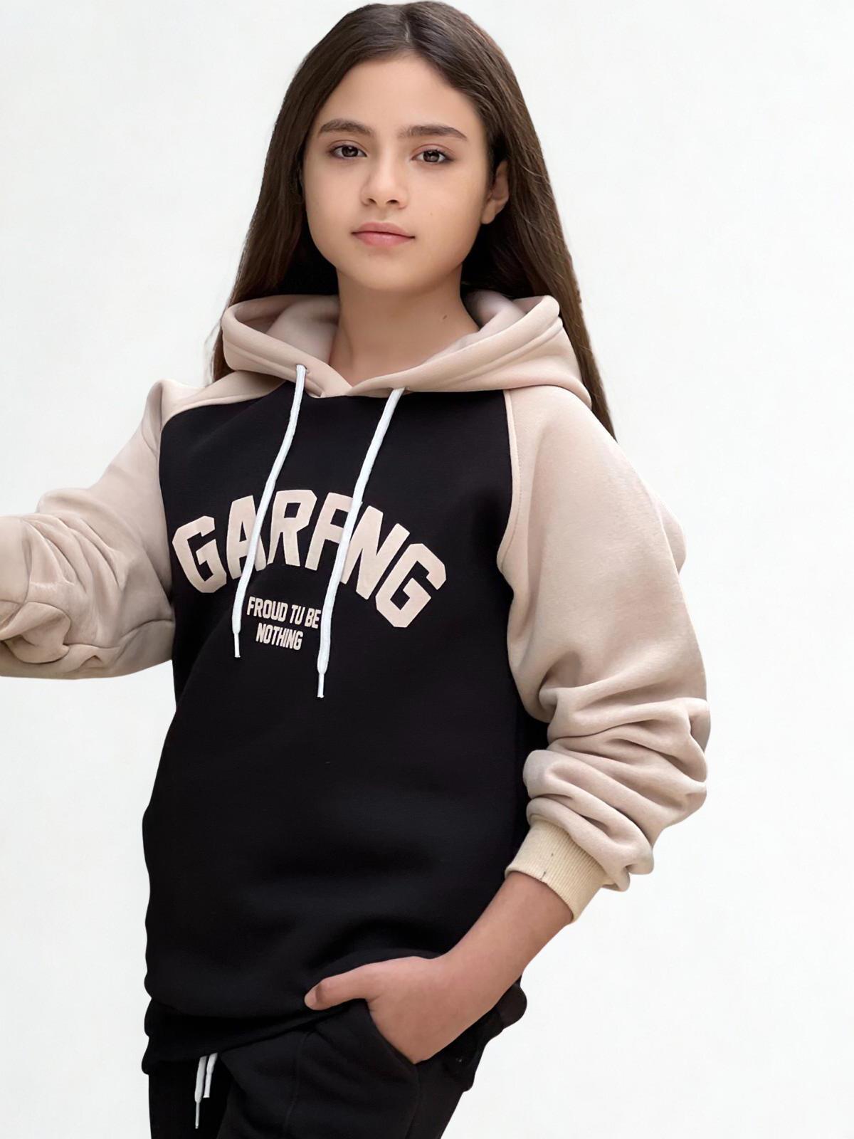 Garfng Kız Çocuk Eşofman Takımı Siyah